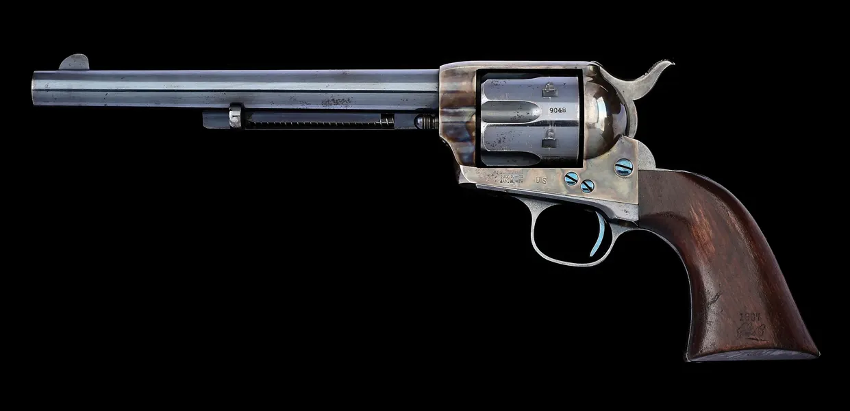 (A) DFC INSPECTED COLT SINGLE ACTION ARMY CAVALRY REVOLVER WITH M1881 ...