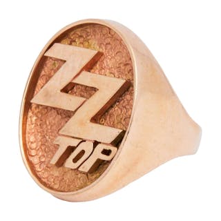 ZZ TOP | DUSTY HILL GOLD LOGO SIGNET RING