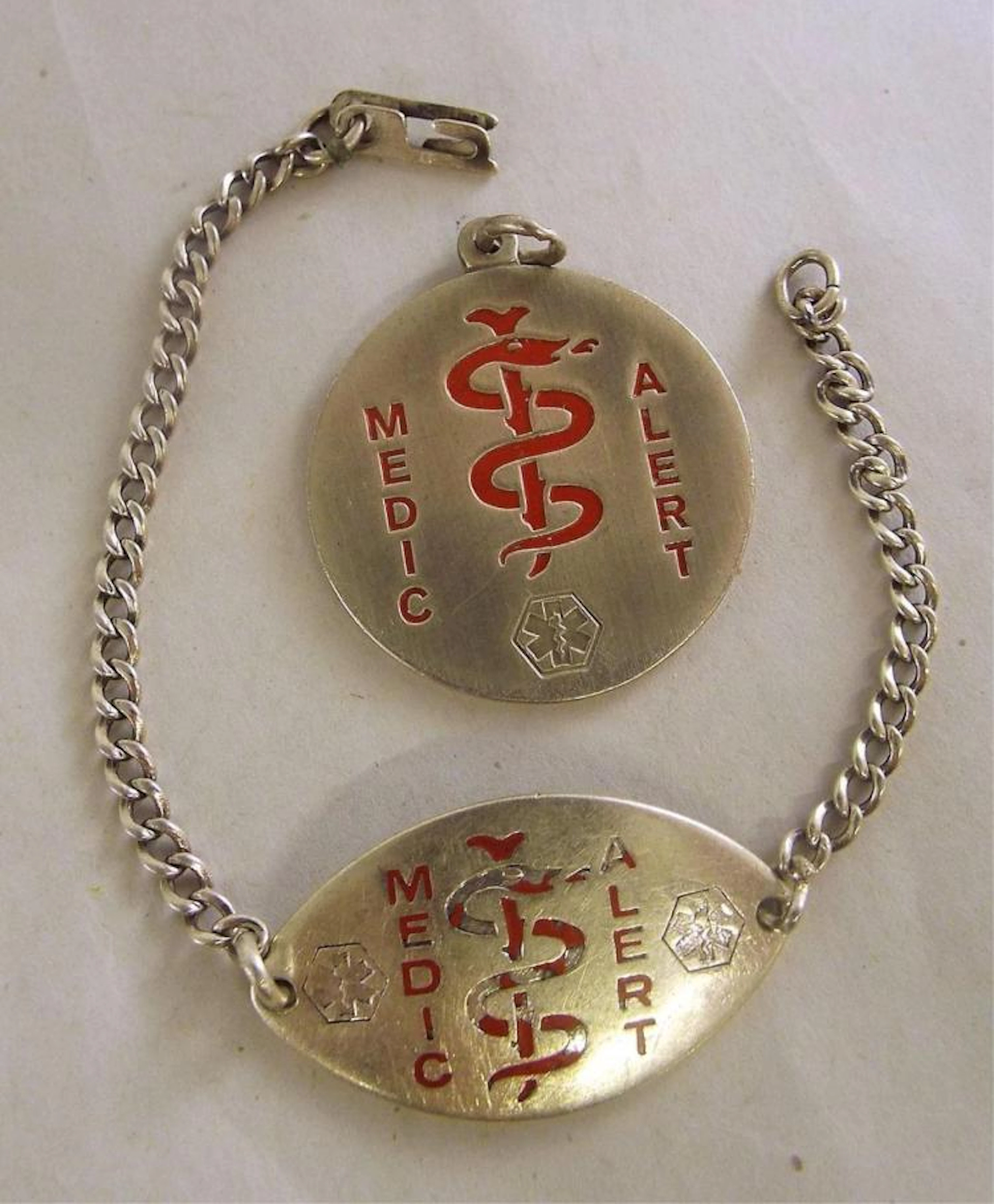 Sterling Silver Medic Alert Bracelet