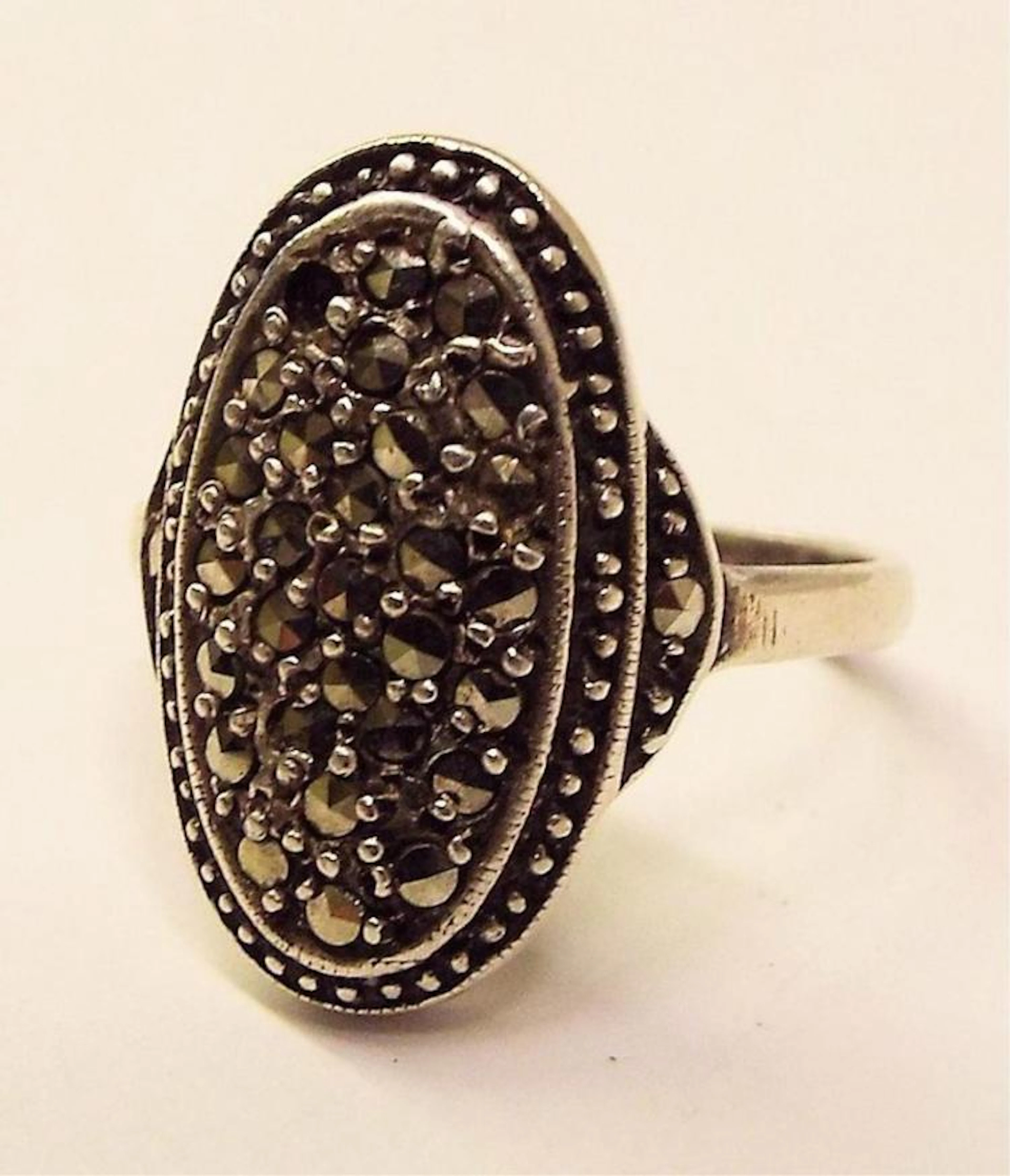 Sterling Silver & Marcasite Ring
