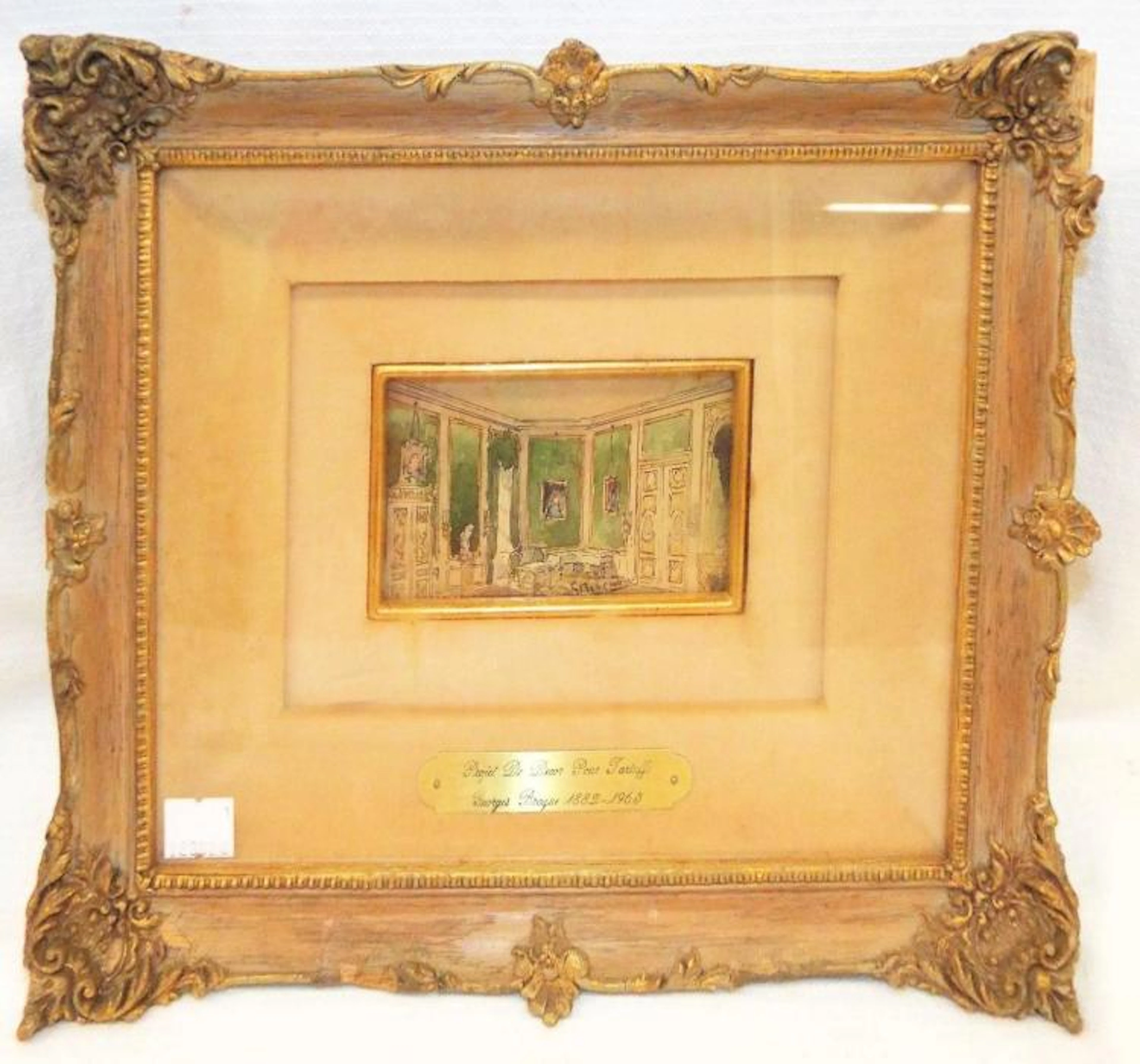 Georges Braque W/c, Projet De Decor Pour Tartuffe