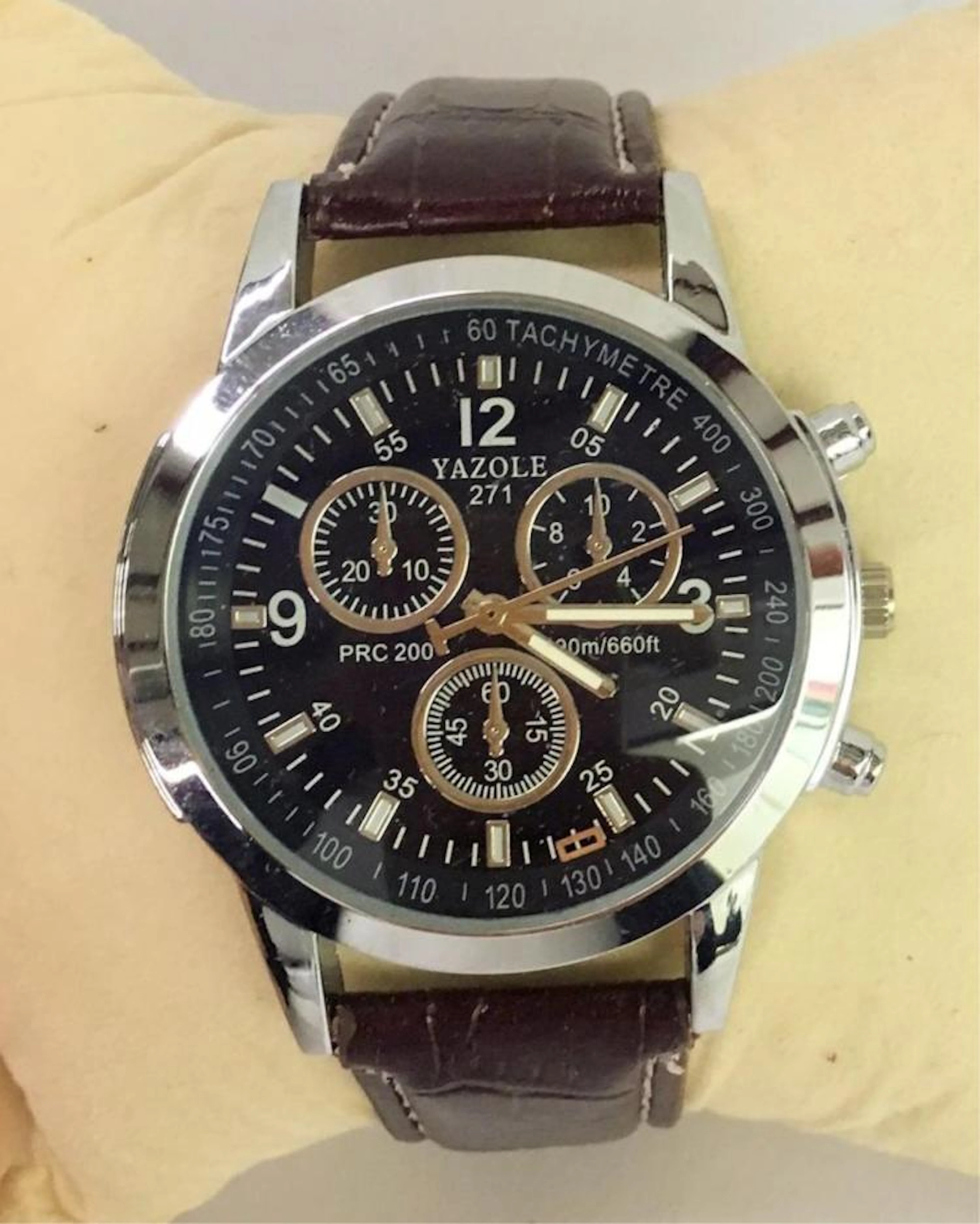 Yazole Wrist Watch In Display Case
