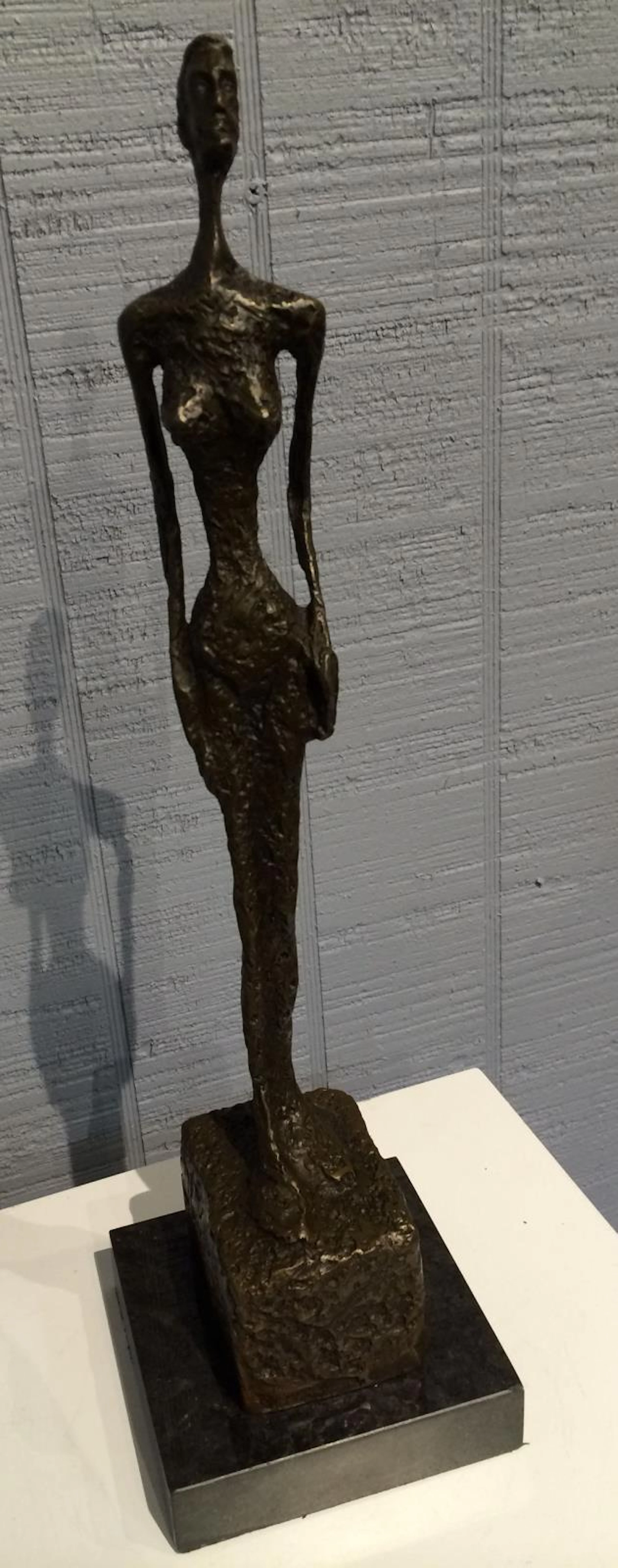 Signed Giacometti Abstract Female Sculpture