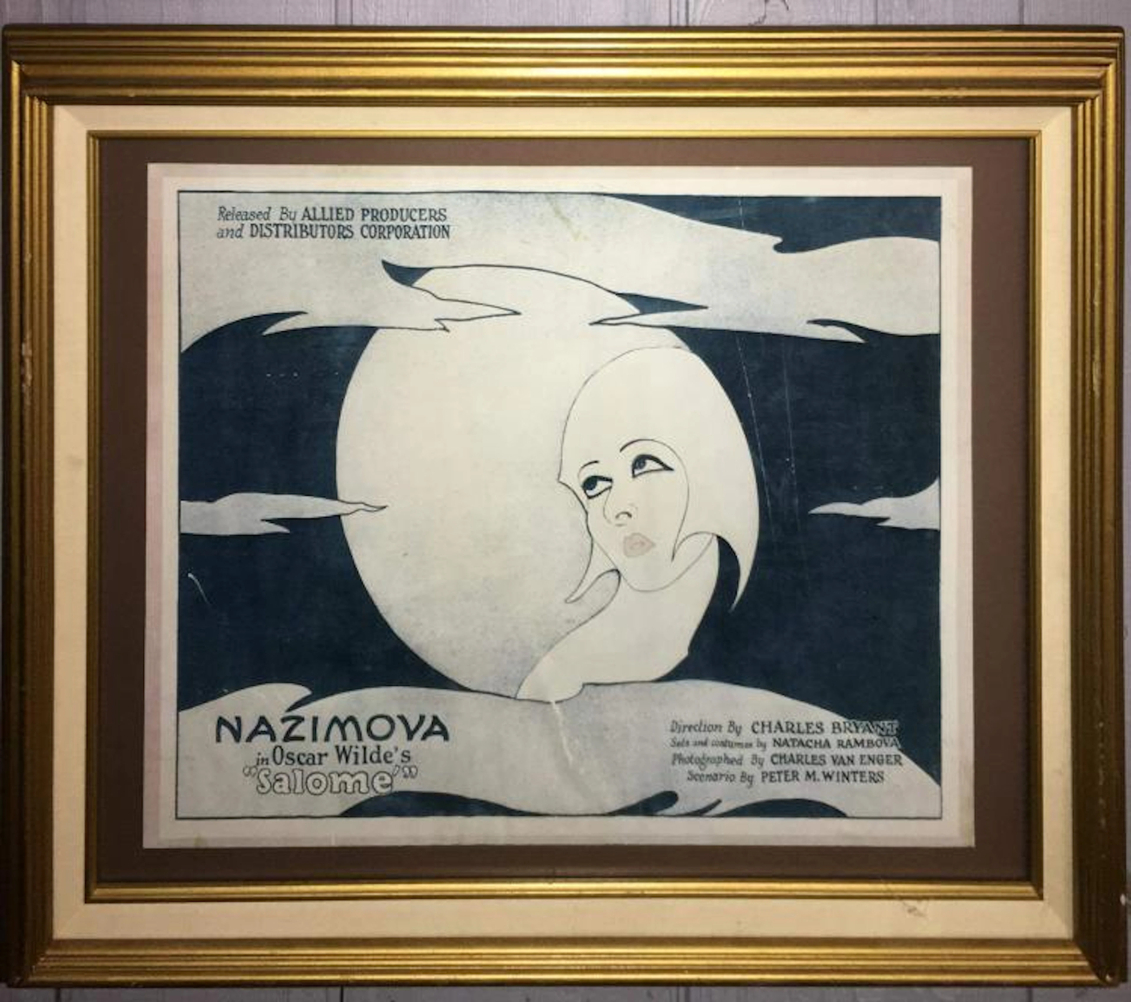 Framed Print, Nazimova In Oscar Wilde's Salome