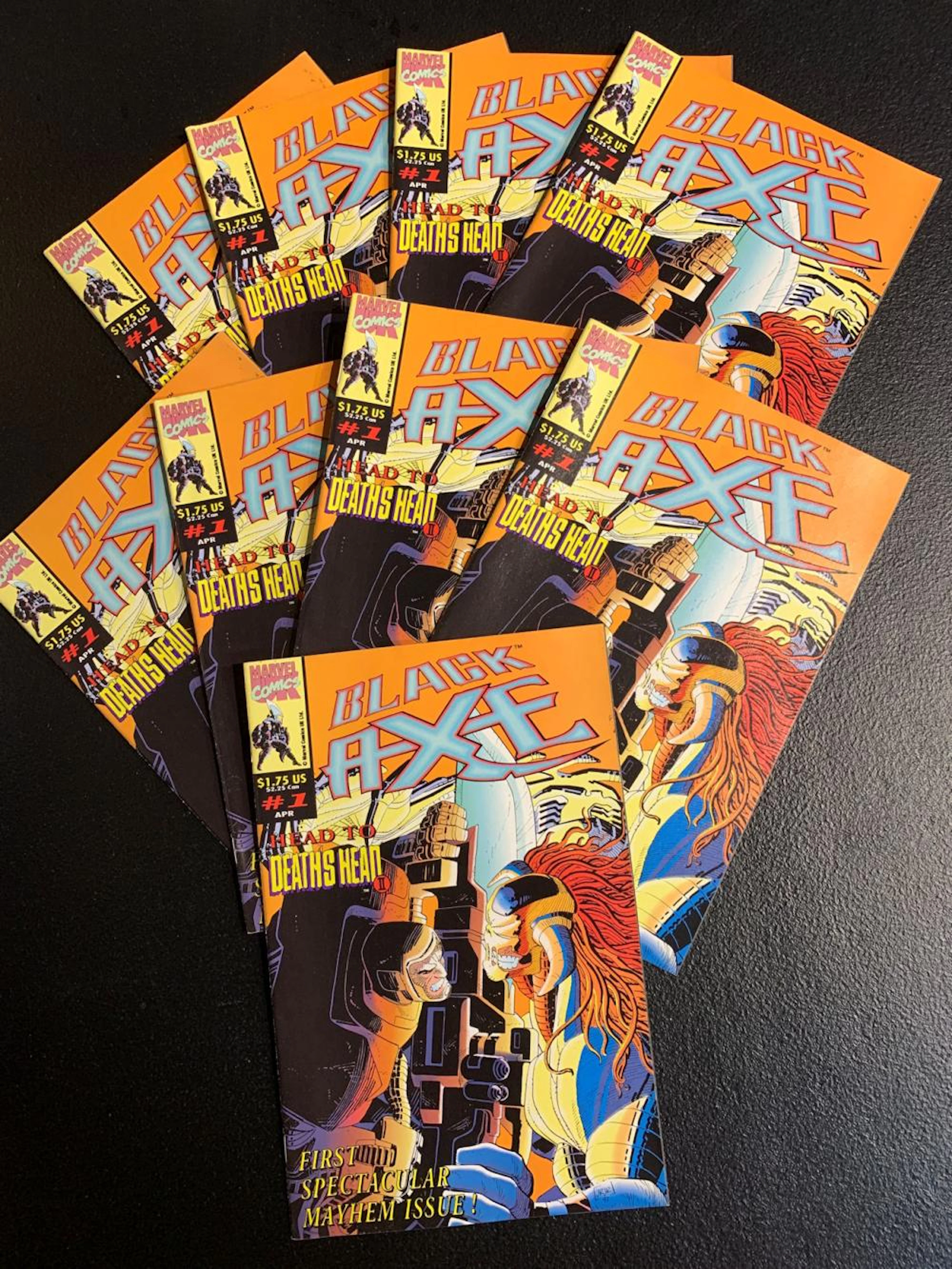 9 Marvel Black Axe Comic Books