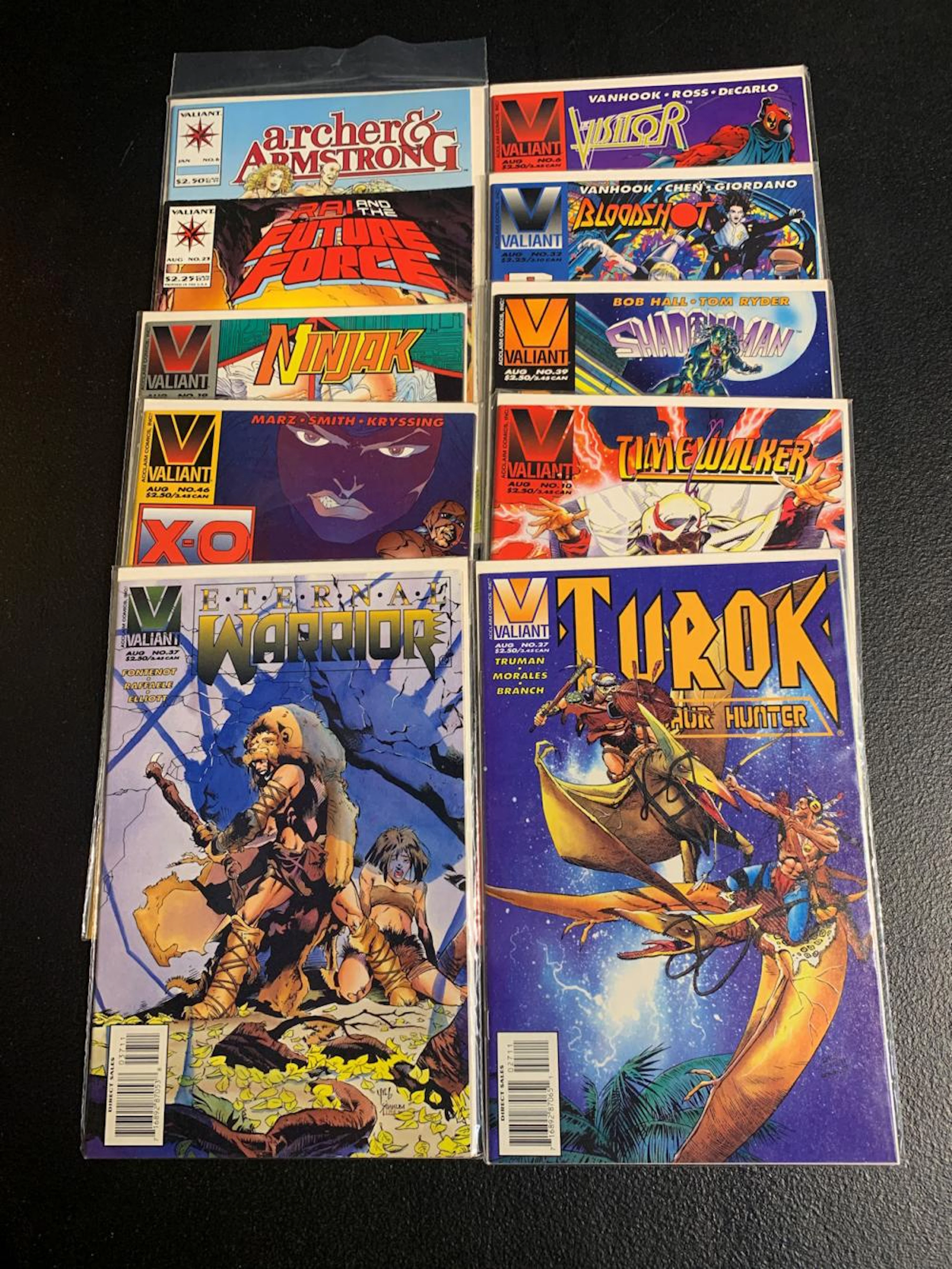 Group Of 10 Valiant Comic Books