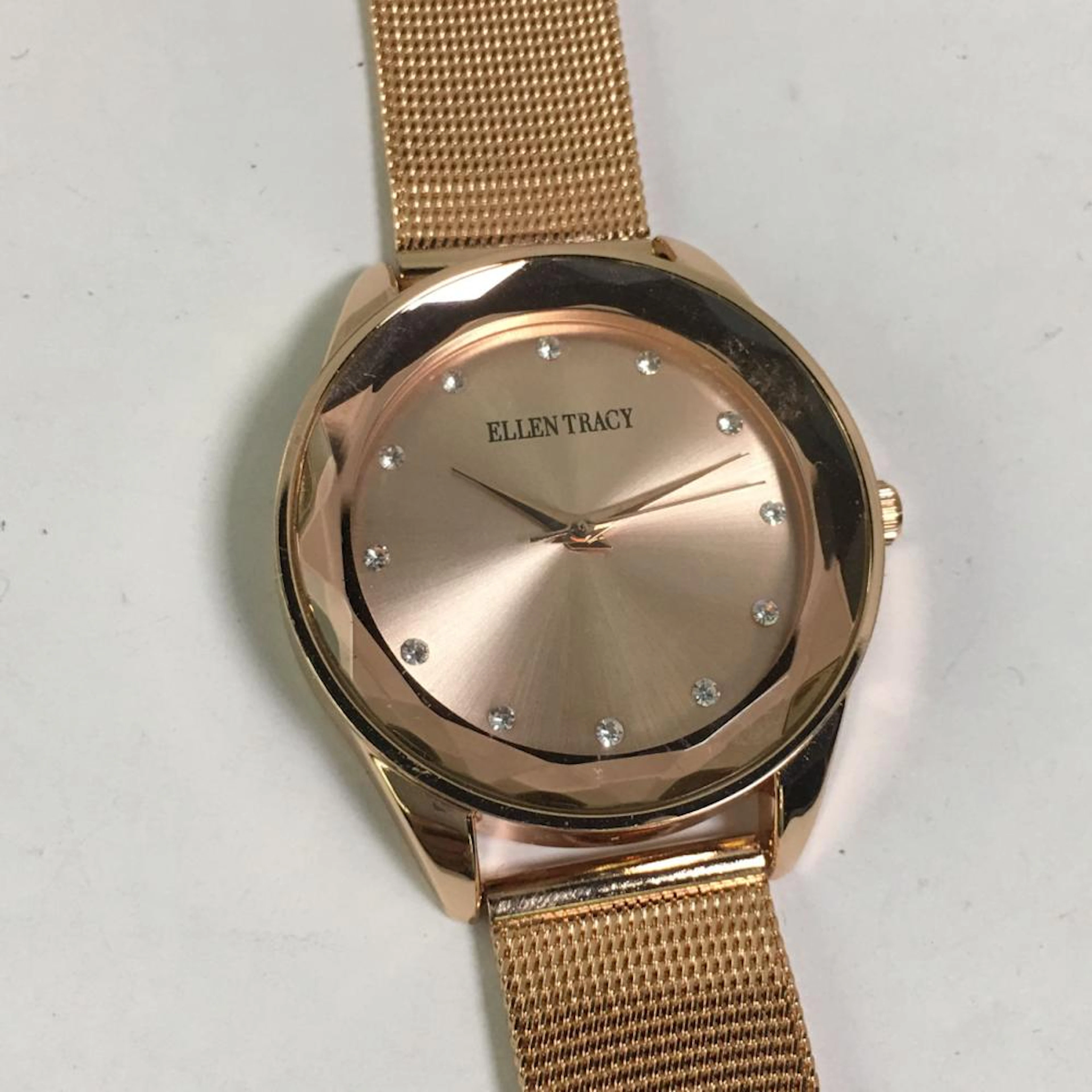 Ellen Tracy Rose Gold Wristwatch