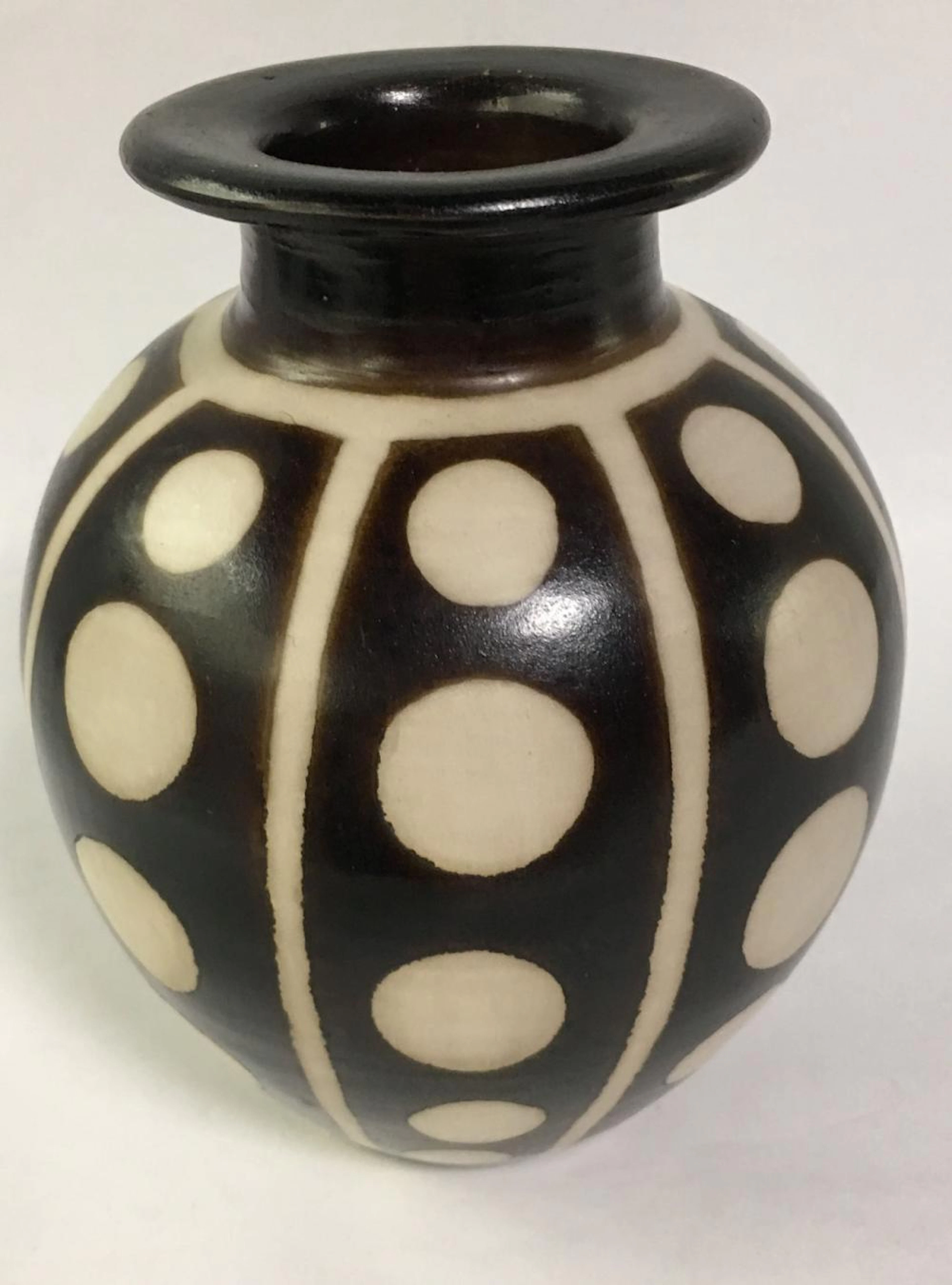 Signed Valeriano Art Pottery Vase