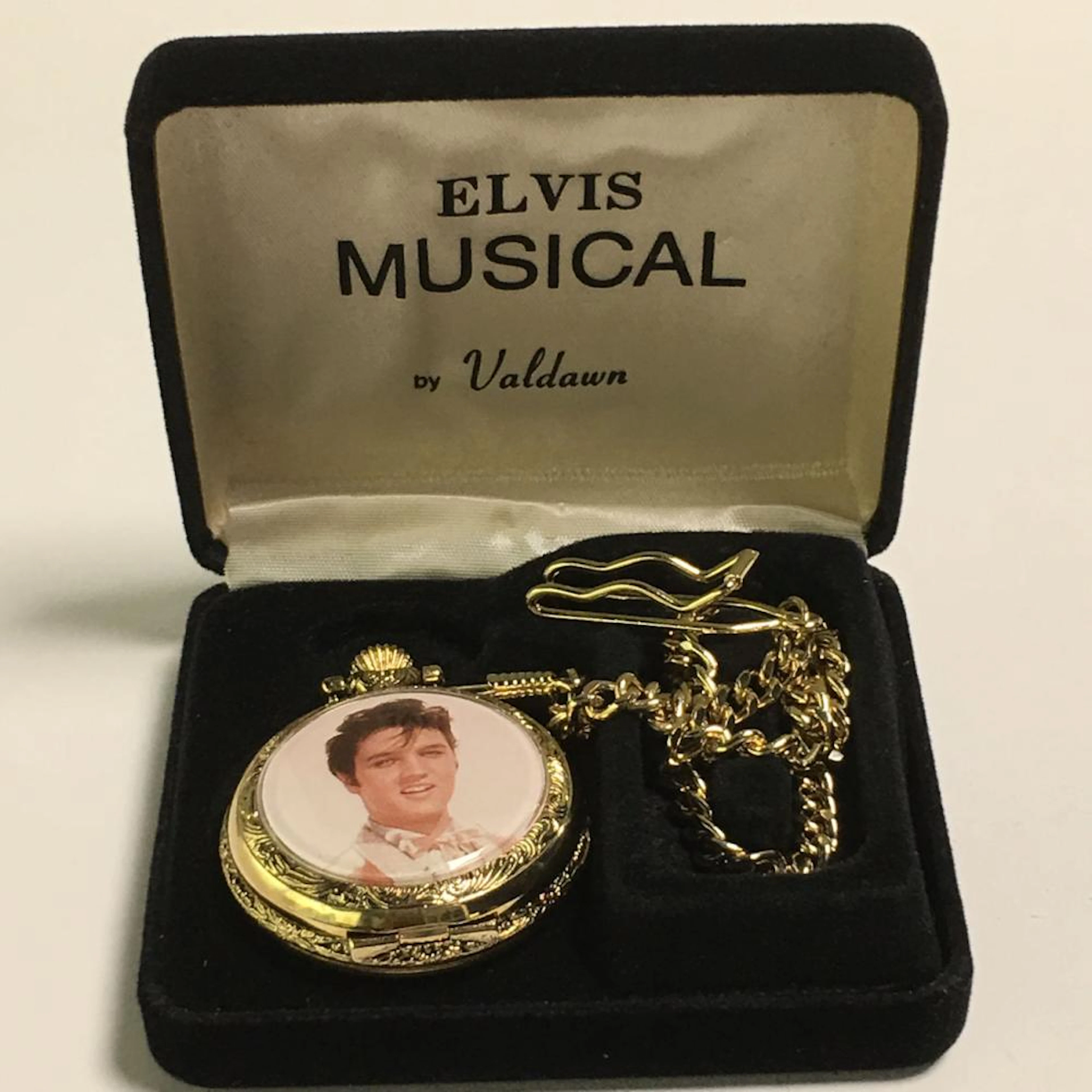 Elvis Presley Valdawn Quartz Pocket Watch In Box