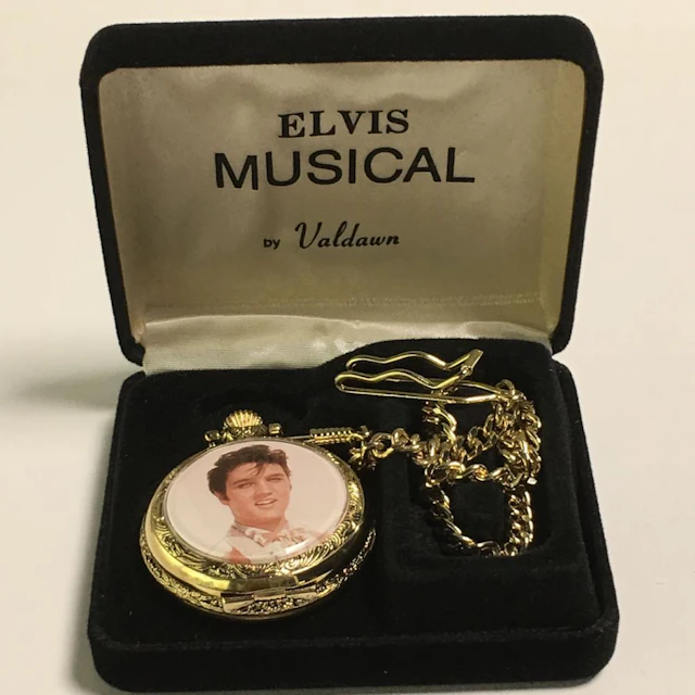 Elvis Presley Valdawn Quartz Pocket Watch In Box