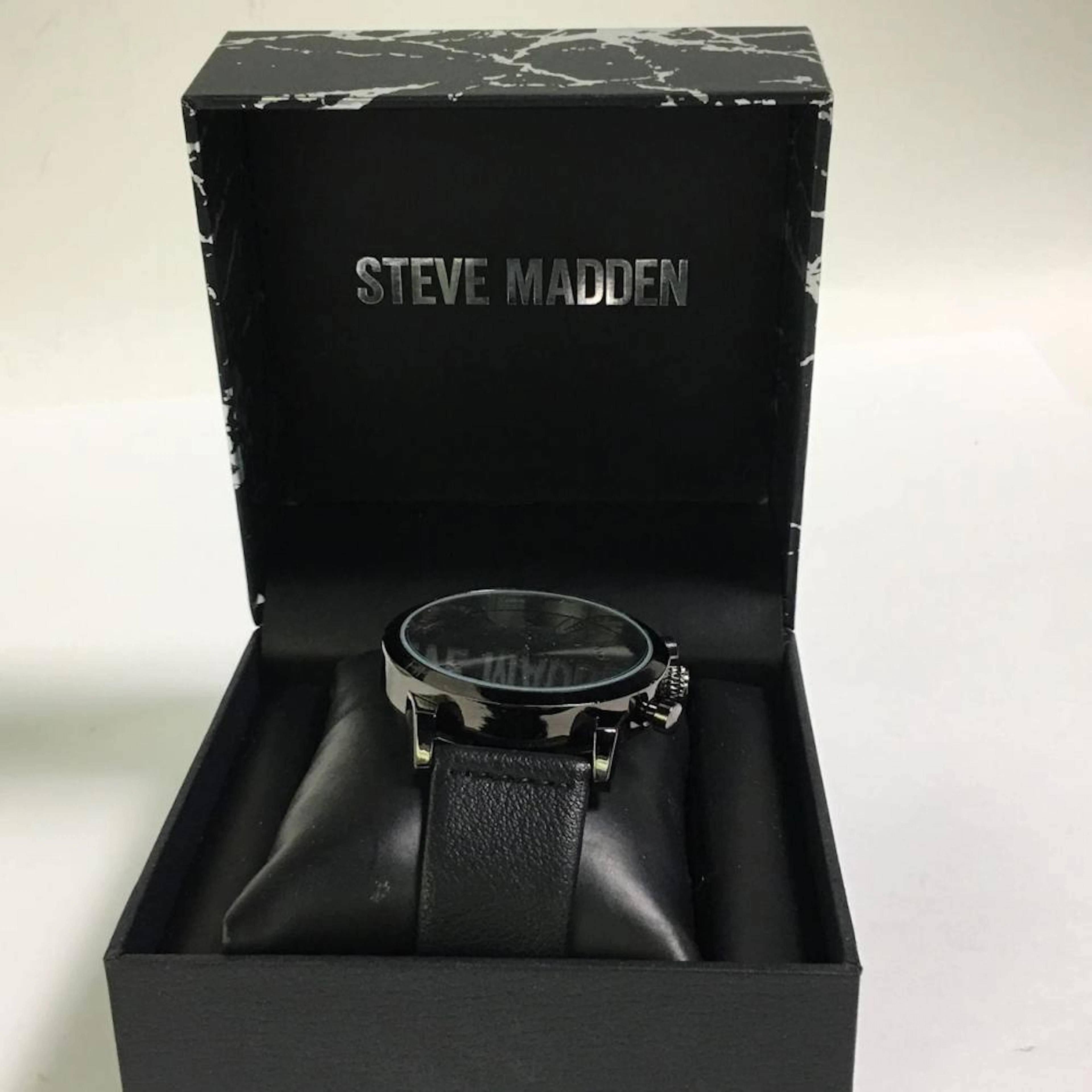 Steve Madden Black Wrist Watch In Original Box