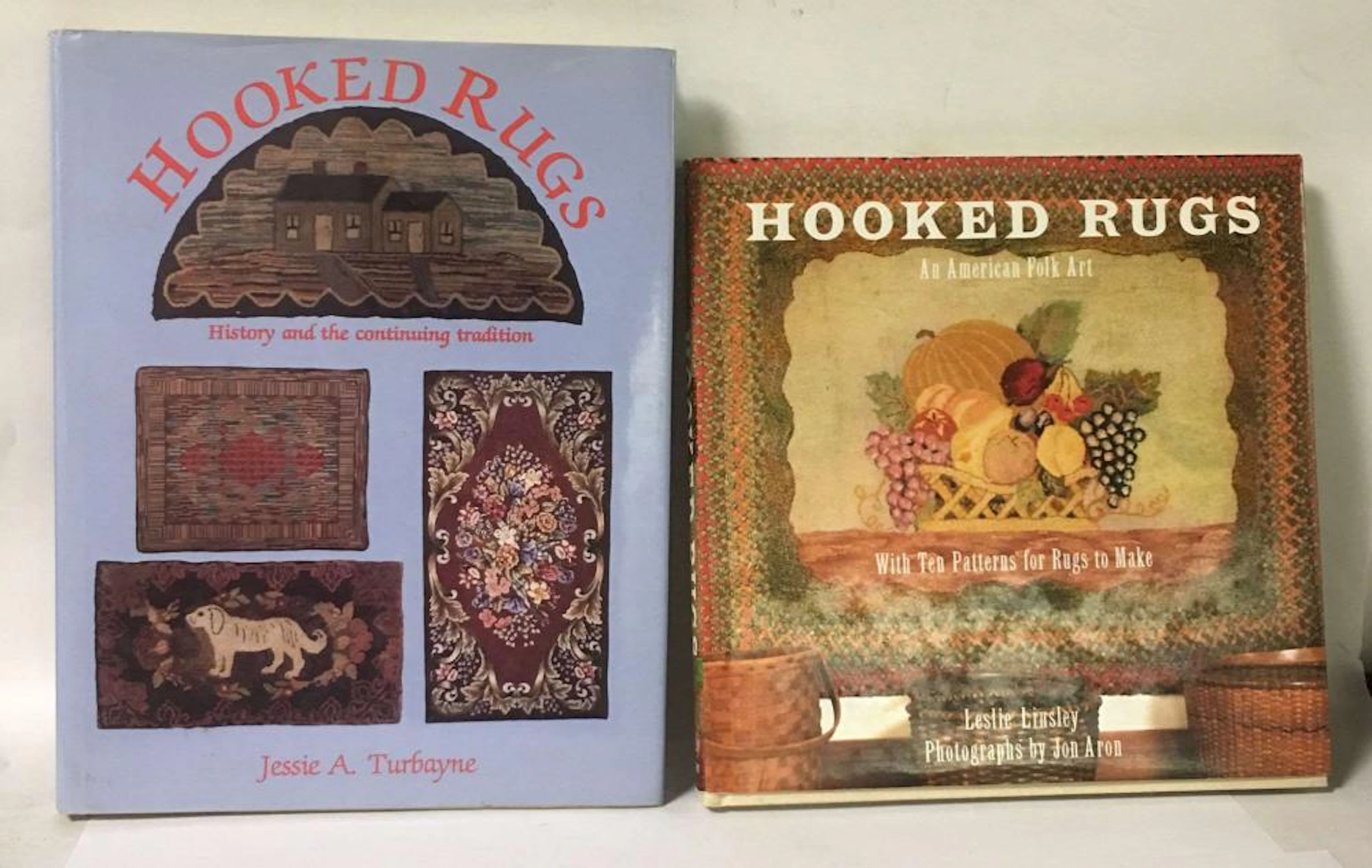 2 Books: Hooked Rugs