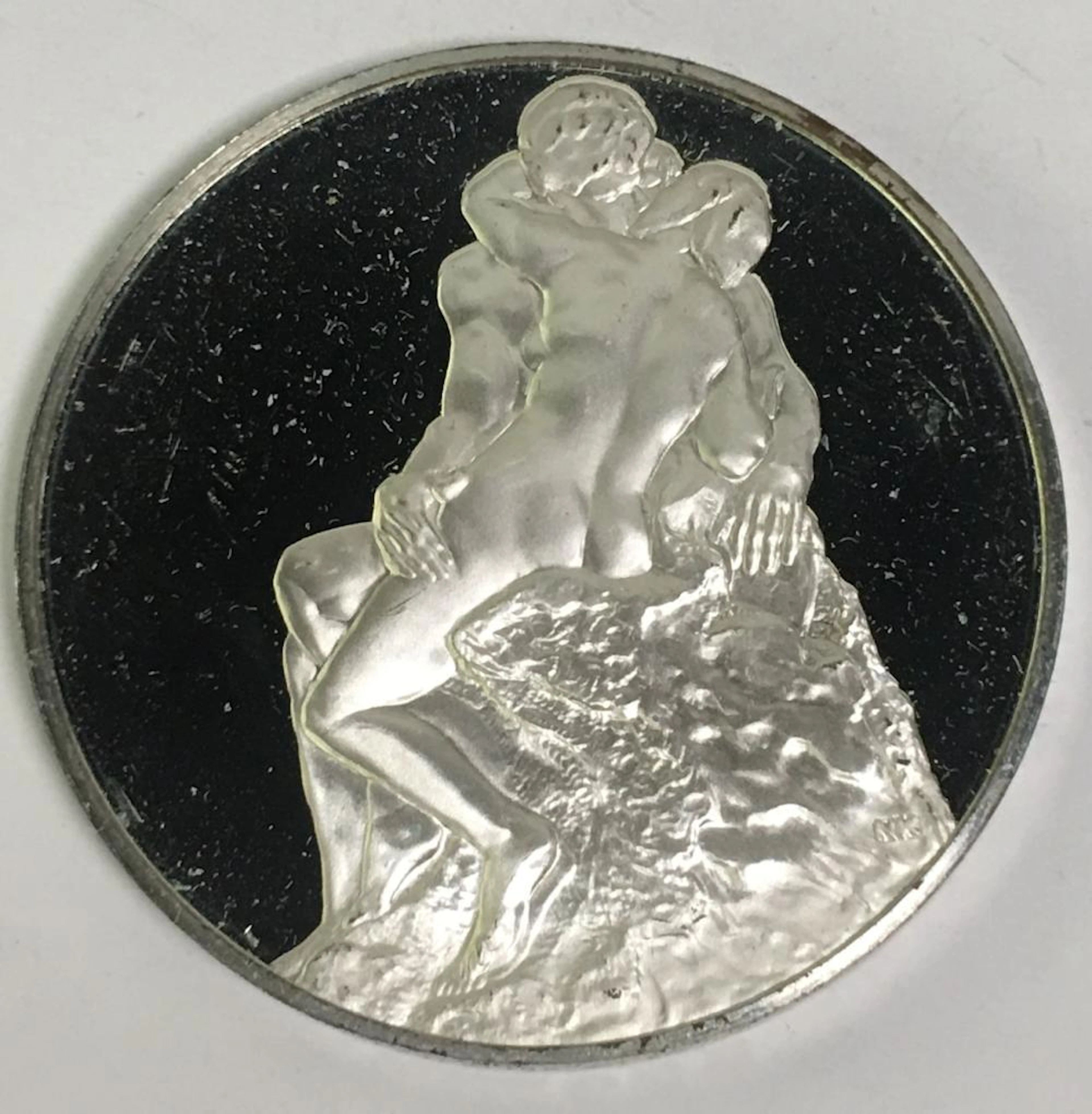 Sterling Silver Round, The Kiss