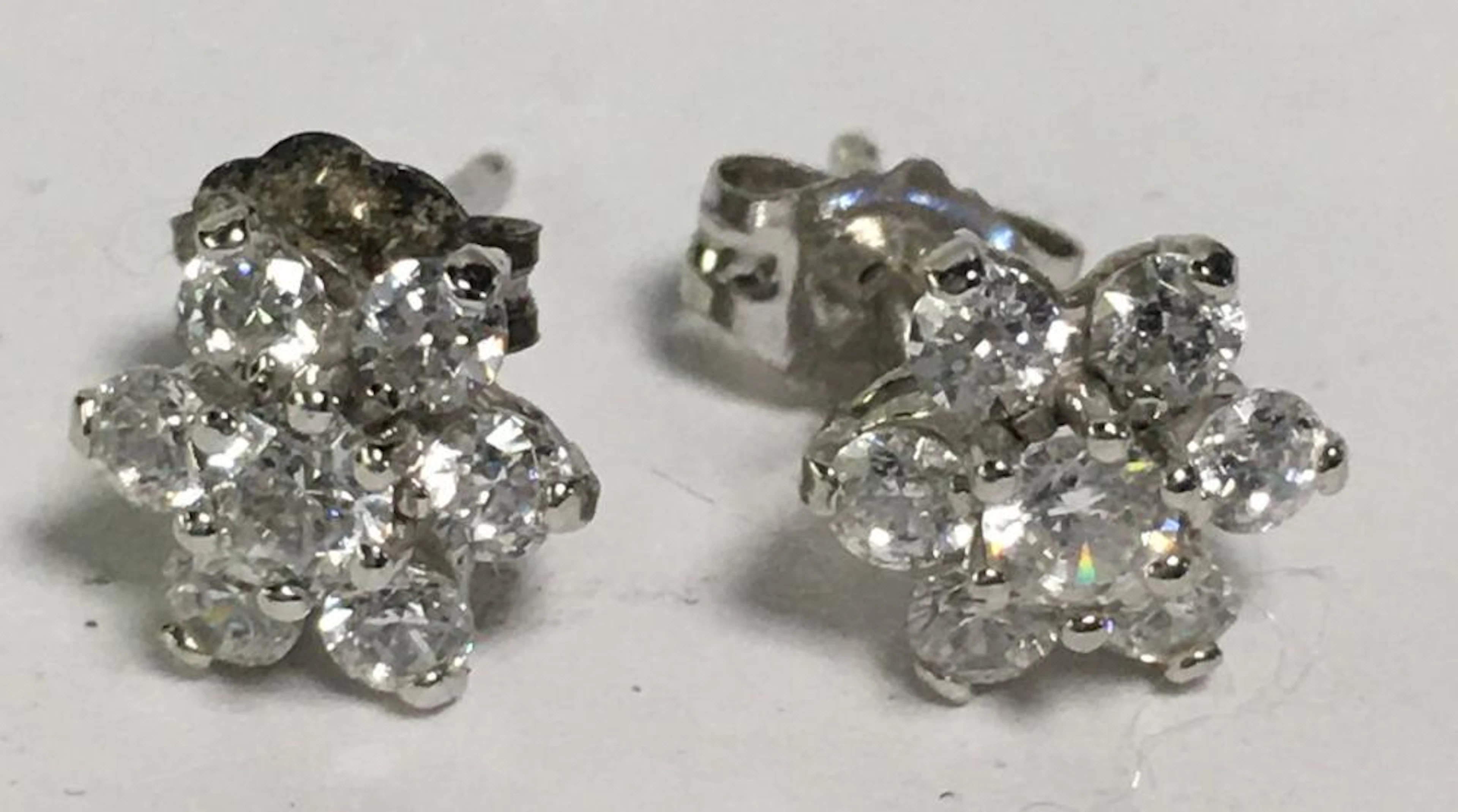 Diamonique Stud Earrings