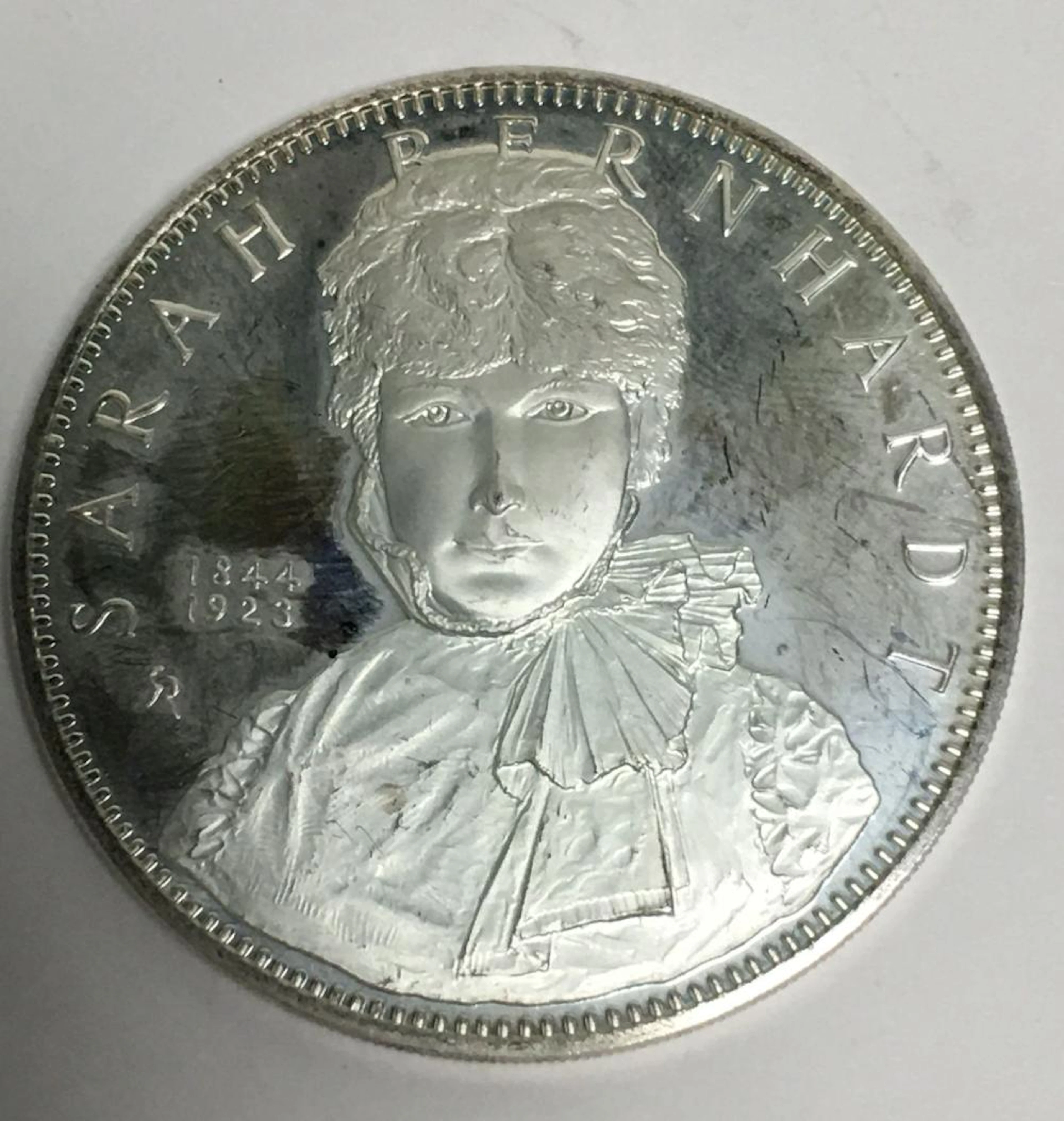 Sterling Silver Round, Sarah Bernhardt