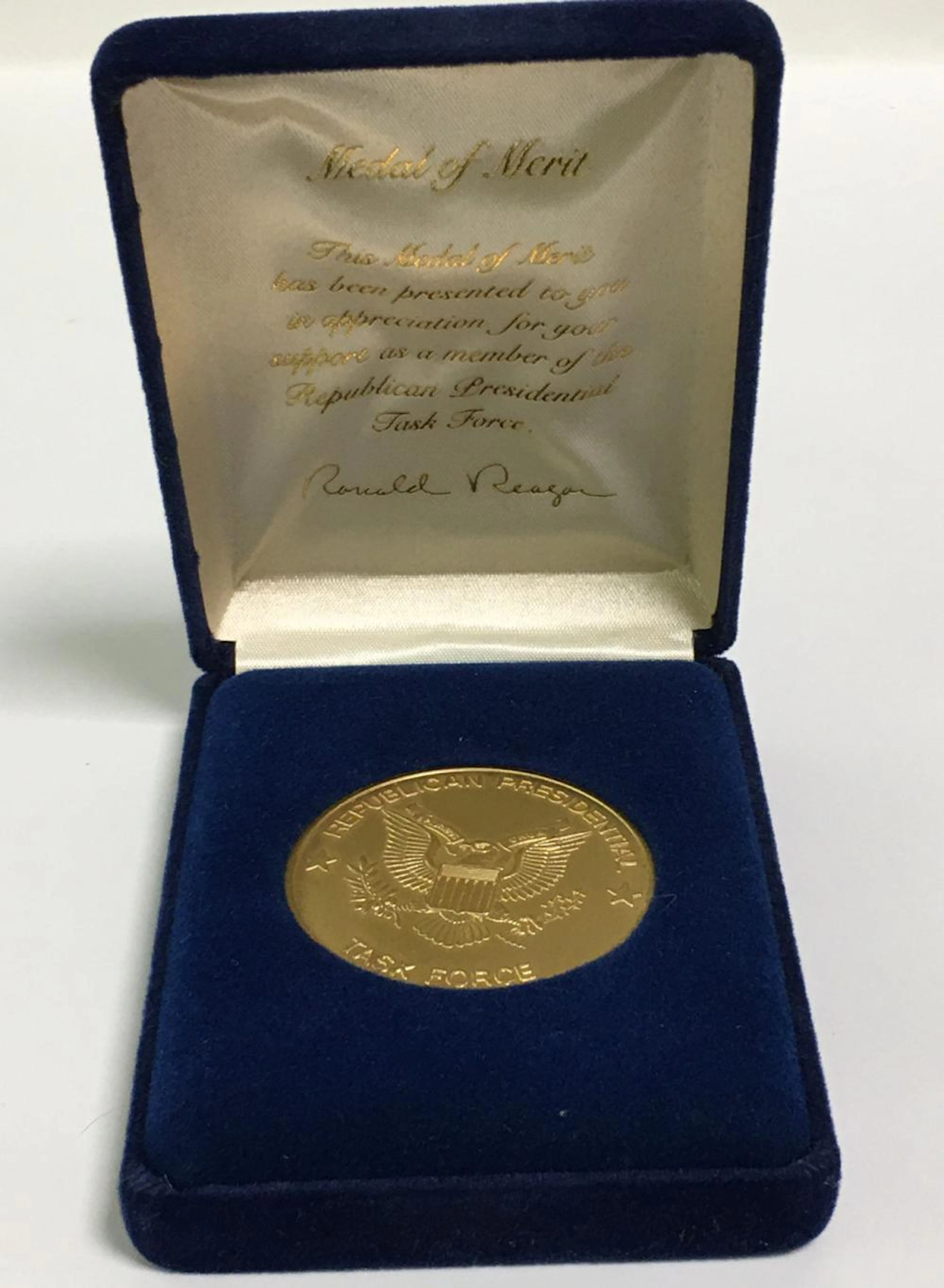 Ronald Regan Presidential Task Force Medal