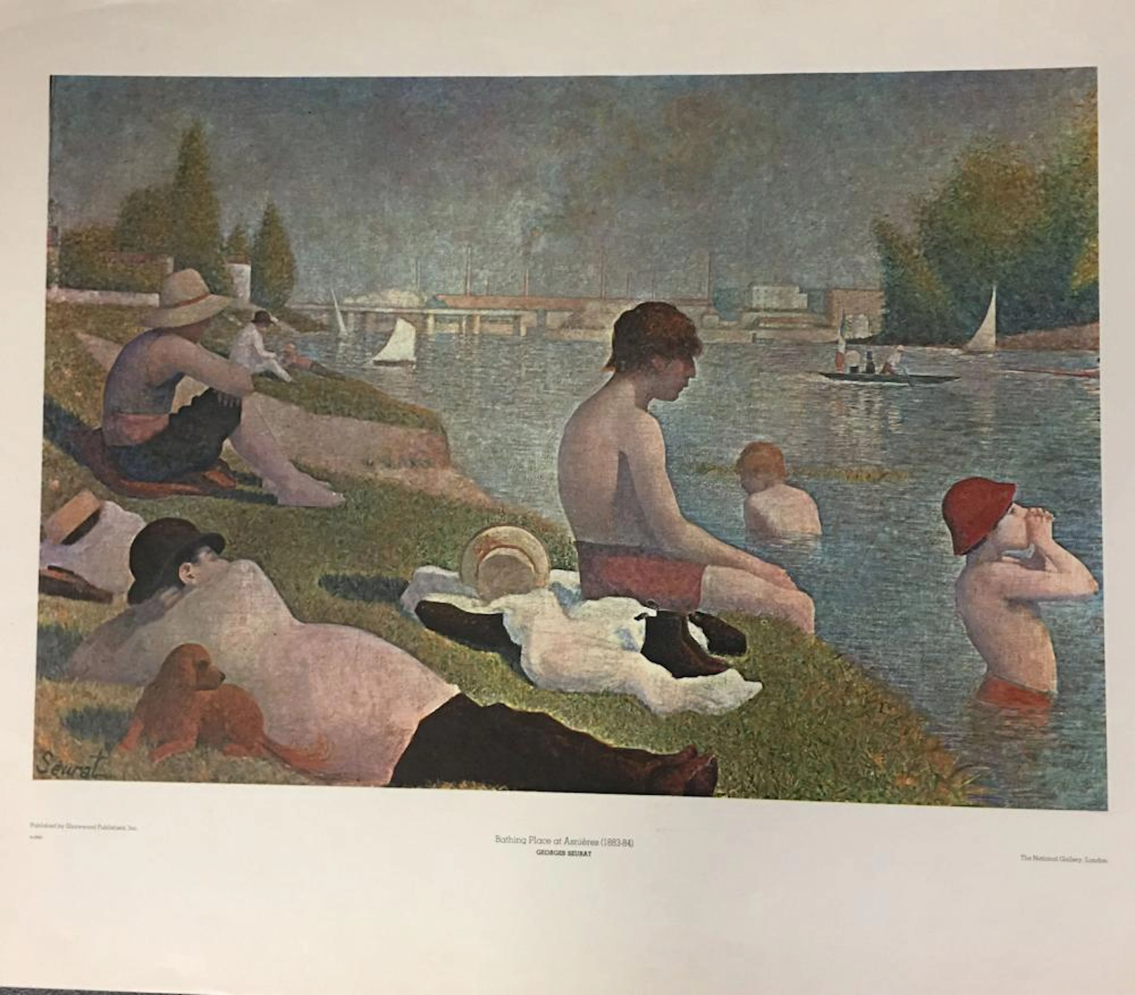 Georges Seurat Print, Bathing Place At Asnieres
