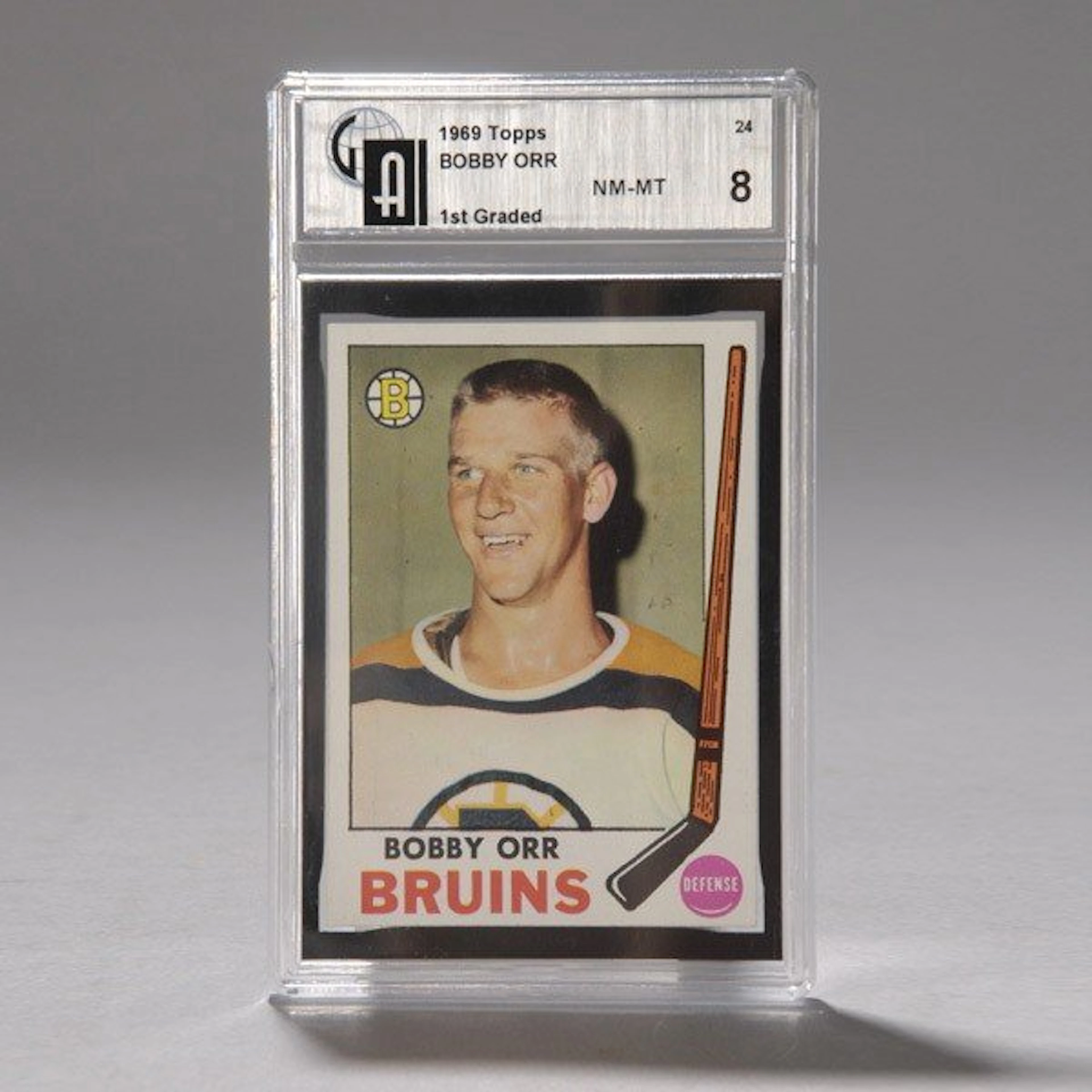 1969 Topps Hockey Card.