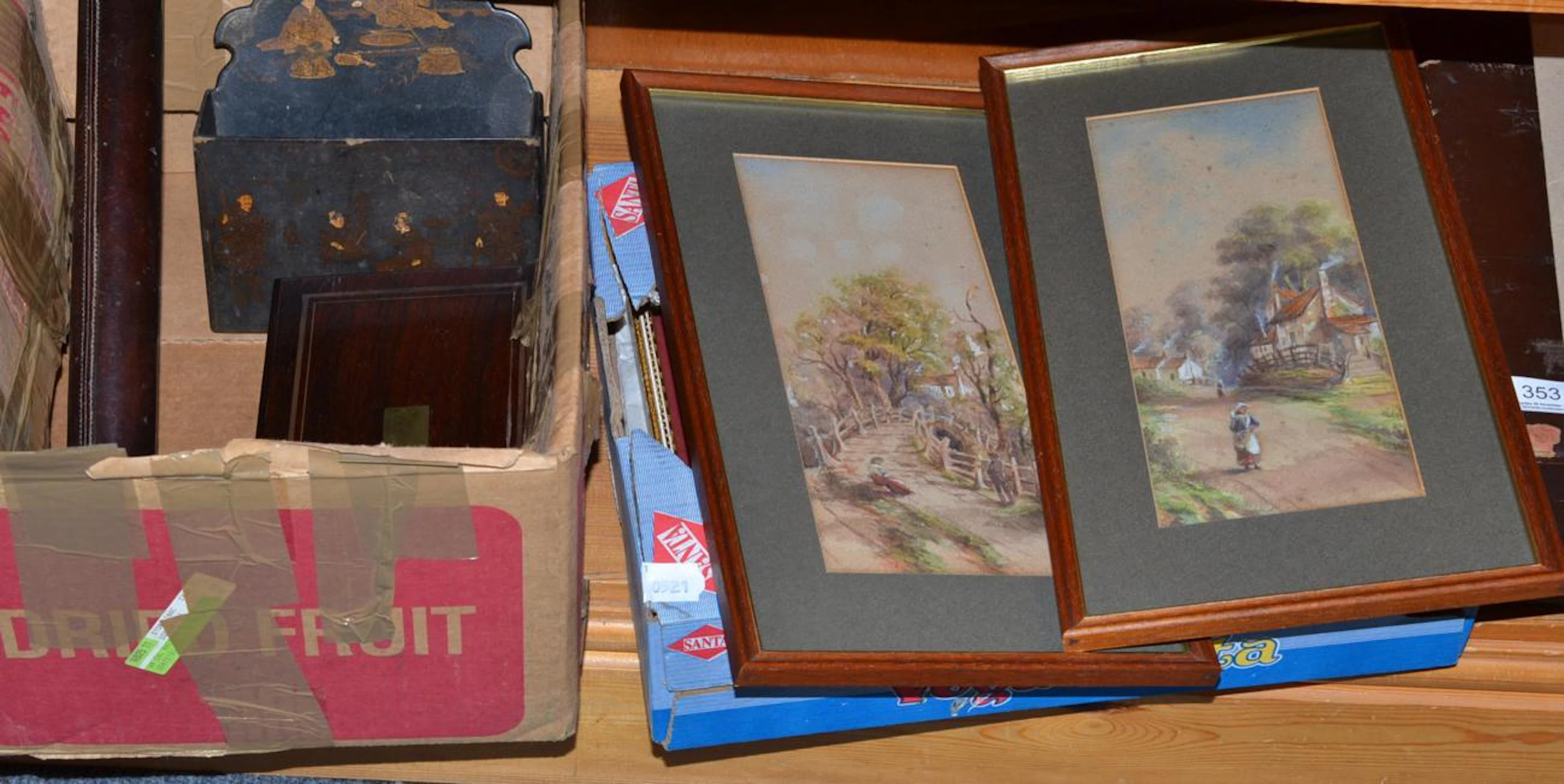 Rosewood cased drawing instruments