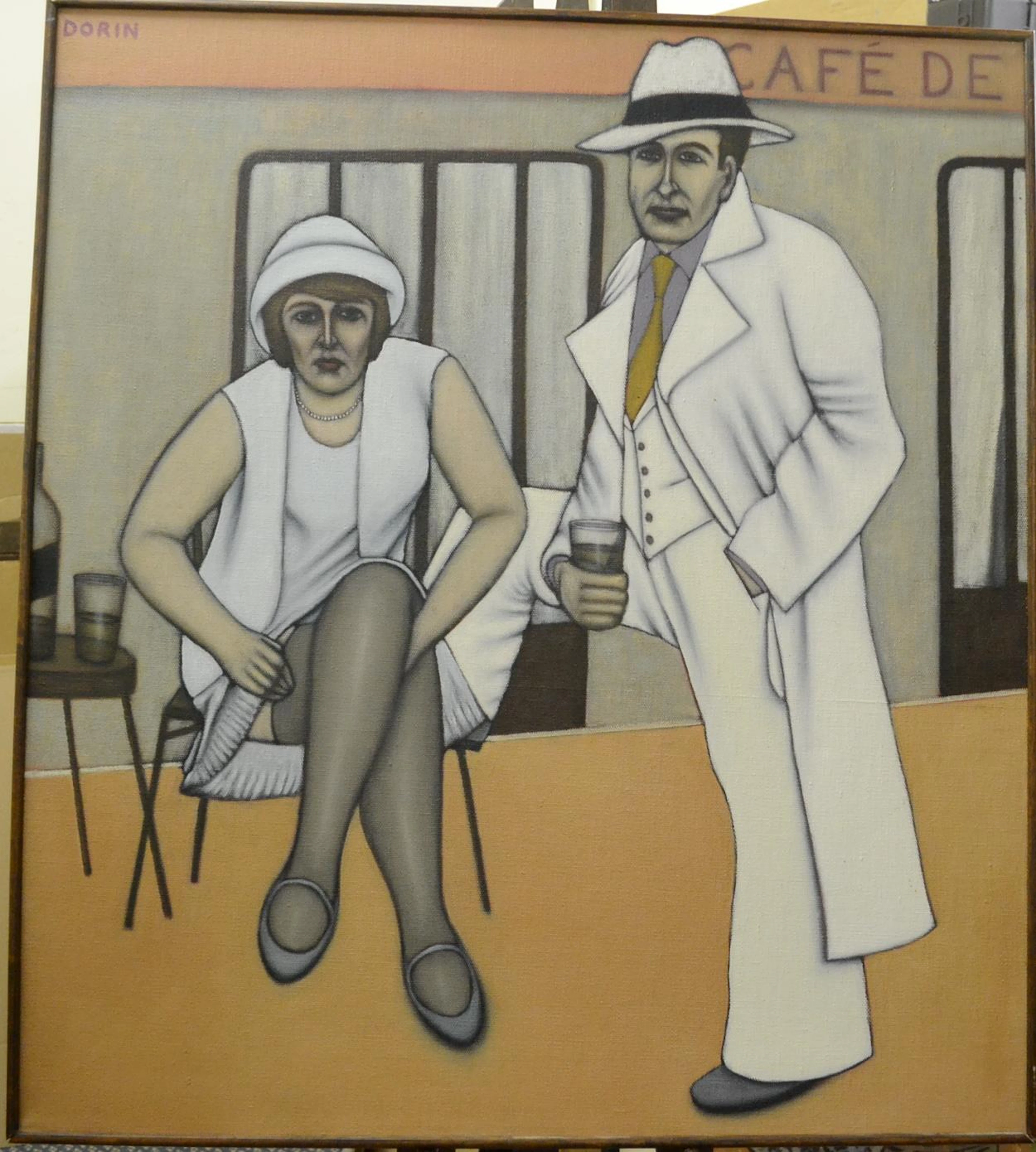 Walter Dorin (b.1929) "Francis Scott Fitzgerald and Zelda Sayre Fitzgerald"Signed