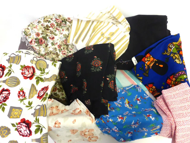 Assorted Post 1950s Lengths of Fabrics including nursery fabrics...