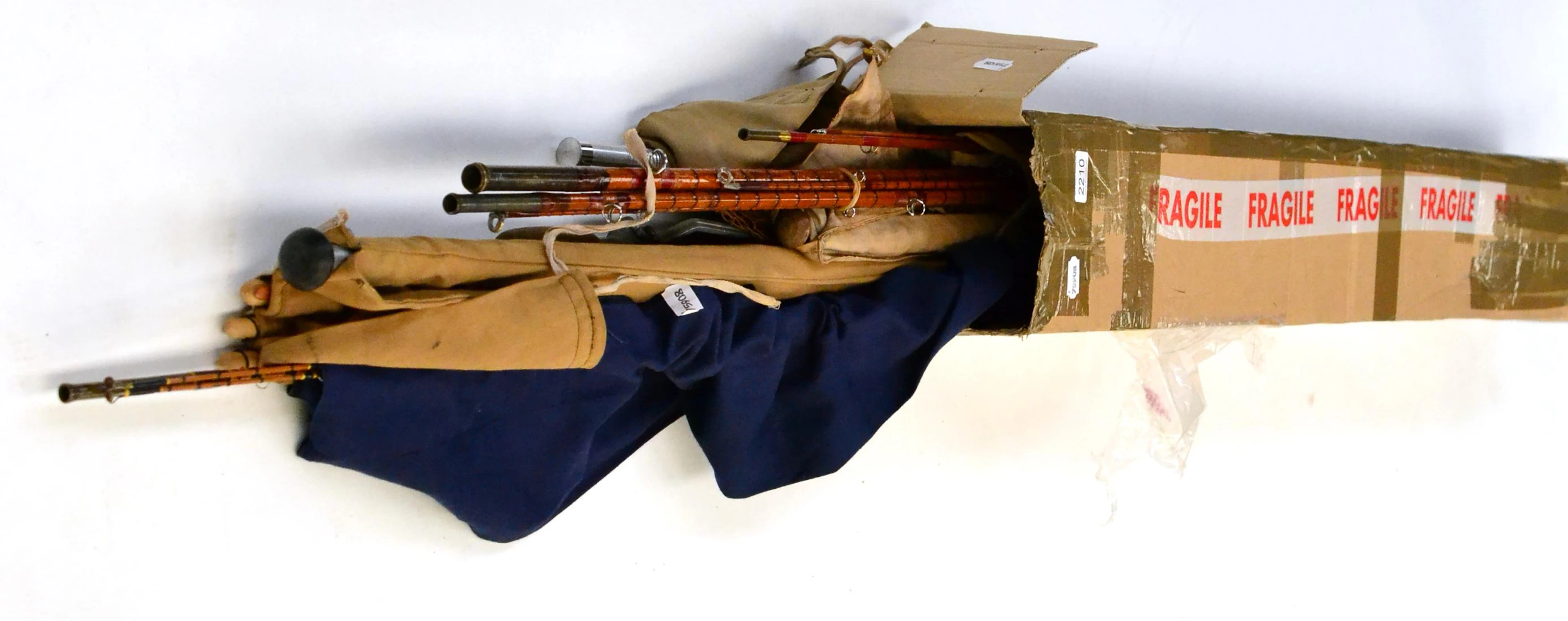 Seven Split Cane Rods including Redpath 'The Tweed'