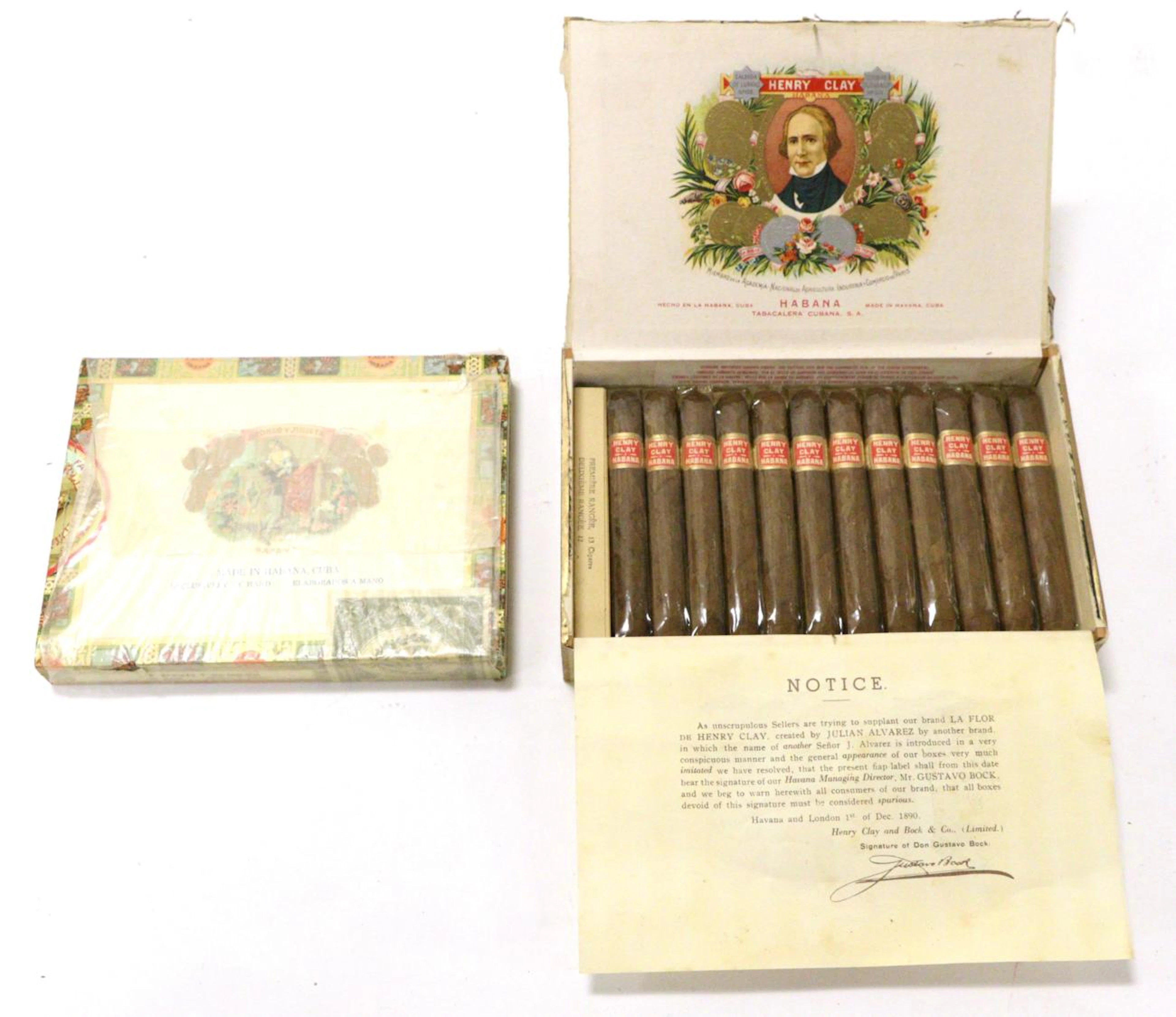 Pre Embargo Henry Clay Jockey Club Cigars