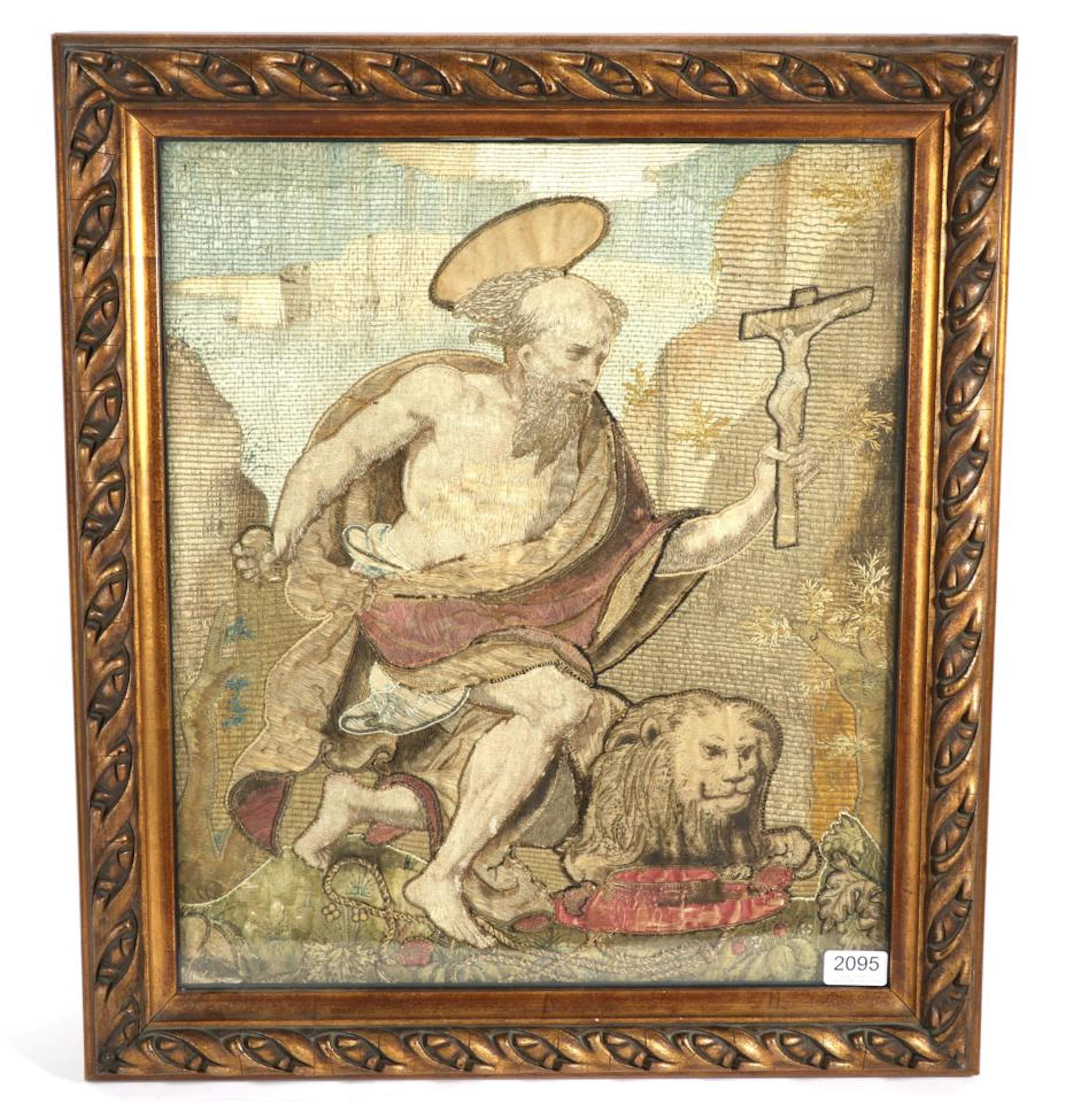 18th Century and Possibly Earlier Embroidered and Silk Work Ecclesiastical...