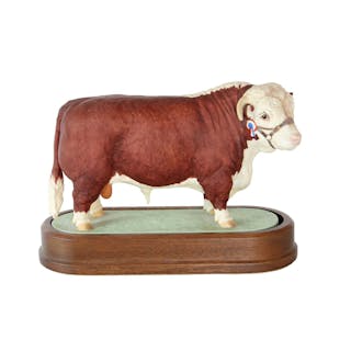 Royal Worcester Hereford Bull "Vern Inspiration"