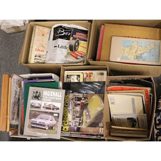 A Large Collection of Motoring Magazines, Manuals and Book