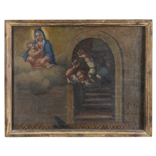 SOUTHERN ITALY OIL PAINTING, LATE 18TH, EARLY 19TH CENTURY