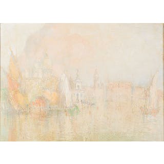 Gennaro Favai (Venezia 1879 - 1958) 'Venezia, Alba in bacino san Marco'