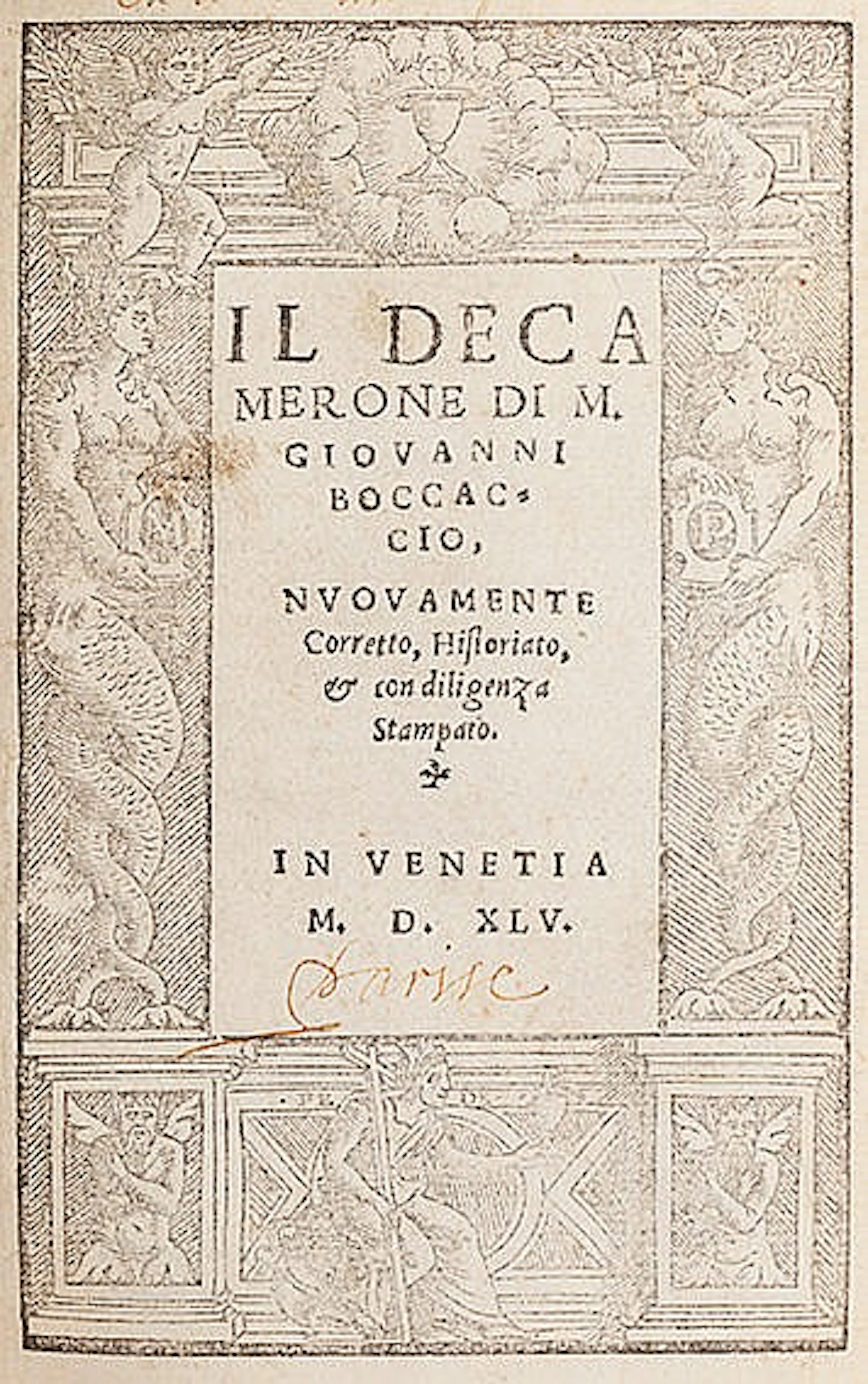 Legatura Andreoli - Boccaccio, Giovanni