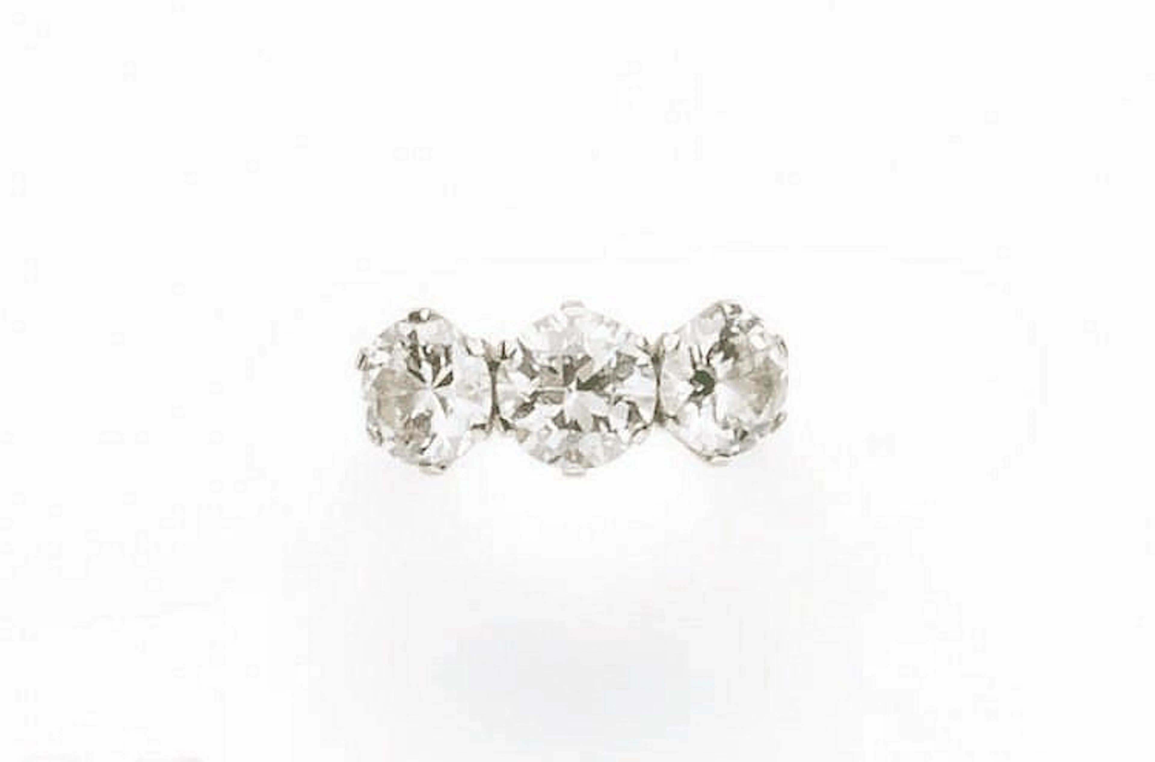 Anello trilogy in oro bianco 18 ct