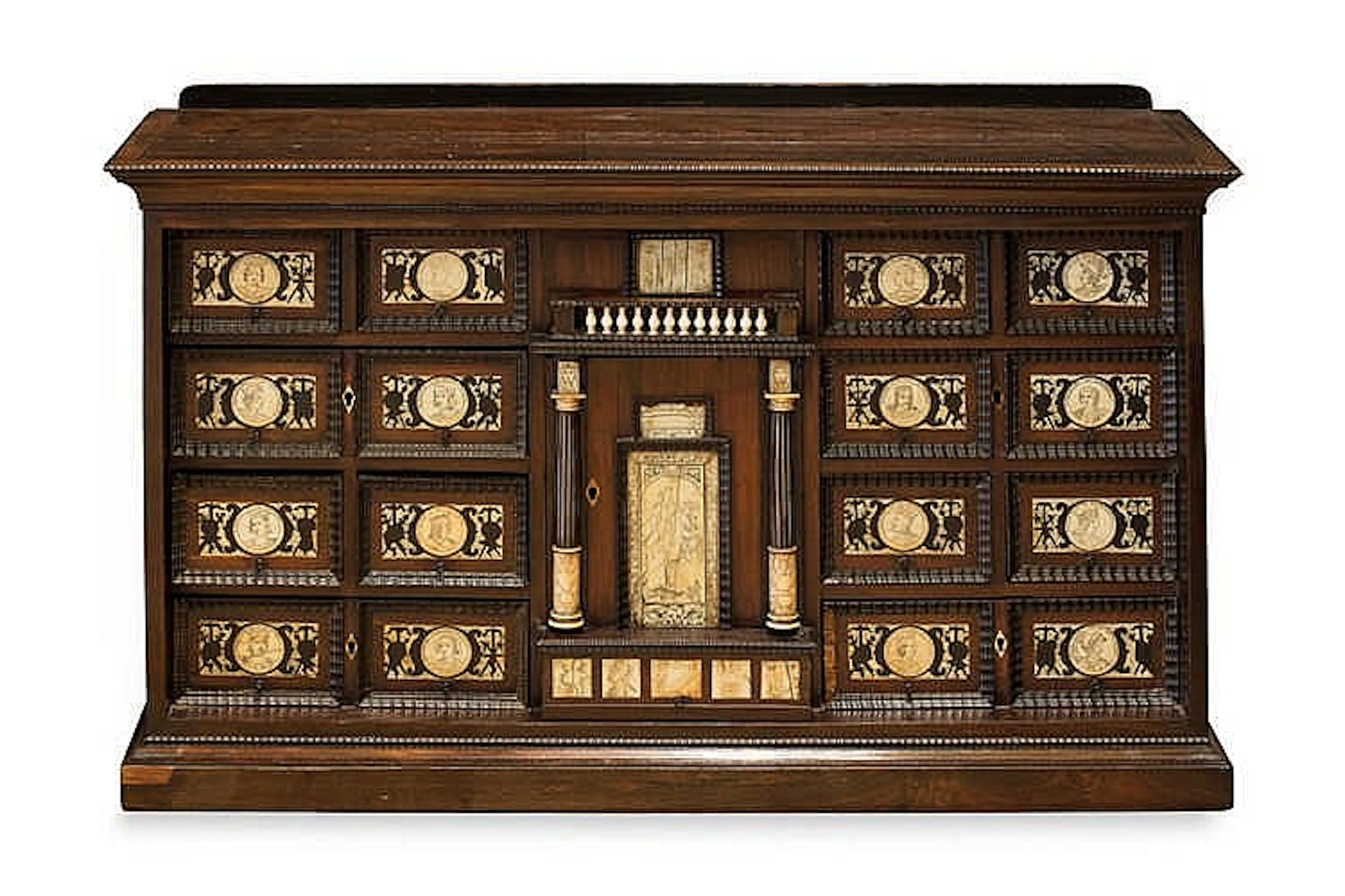 Stipo monetiere napoletano, secondo quarto secolo XVII con struttura rett