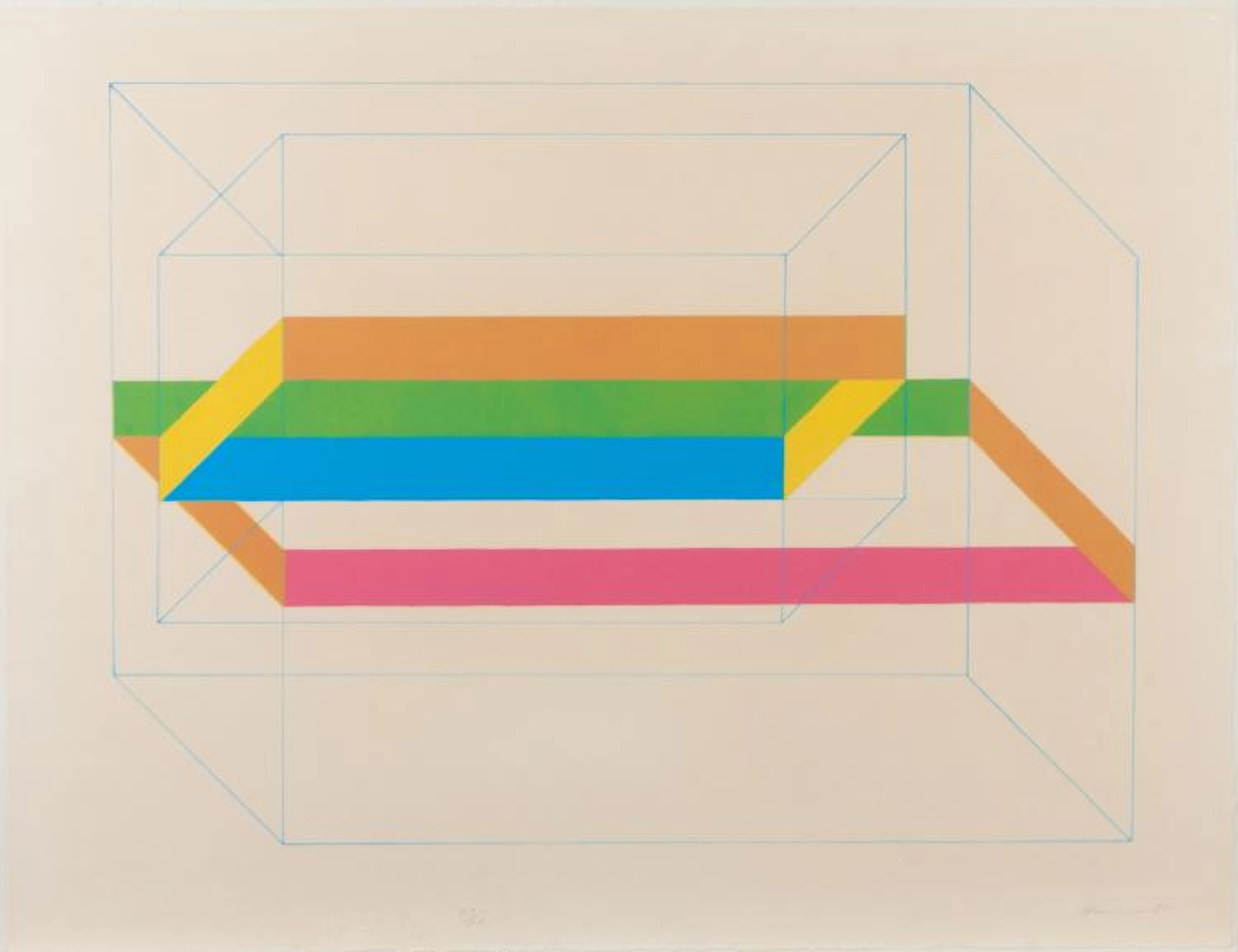 Charles Hinman (American, born 1932) "Banded Blocks"