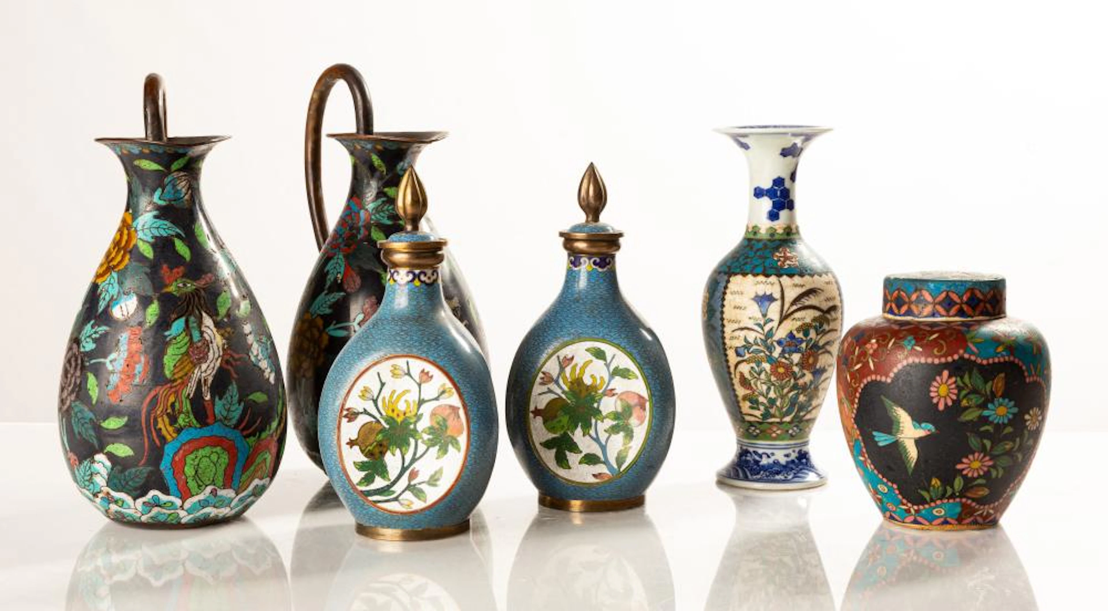 Chinese & Japanese Cloisonne & Porcelai