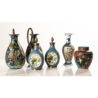 Chinese & Japanese Cloisonne & Porcelai