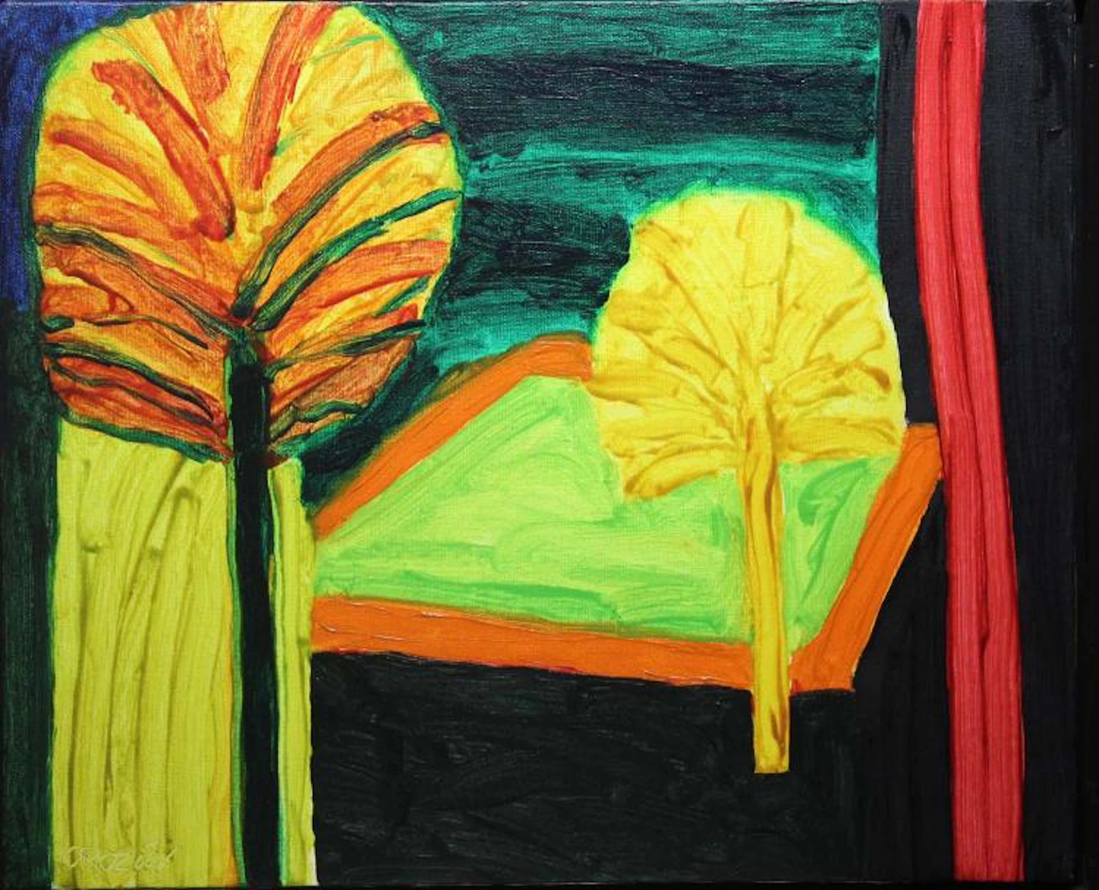 William Crozier HRHA 1930 - 2011 THE POOL II Oil on...