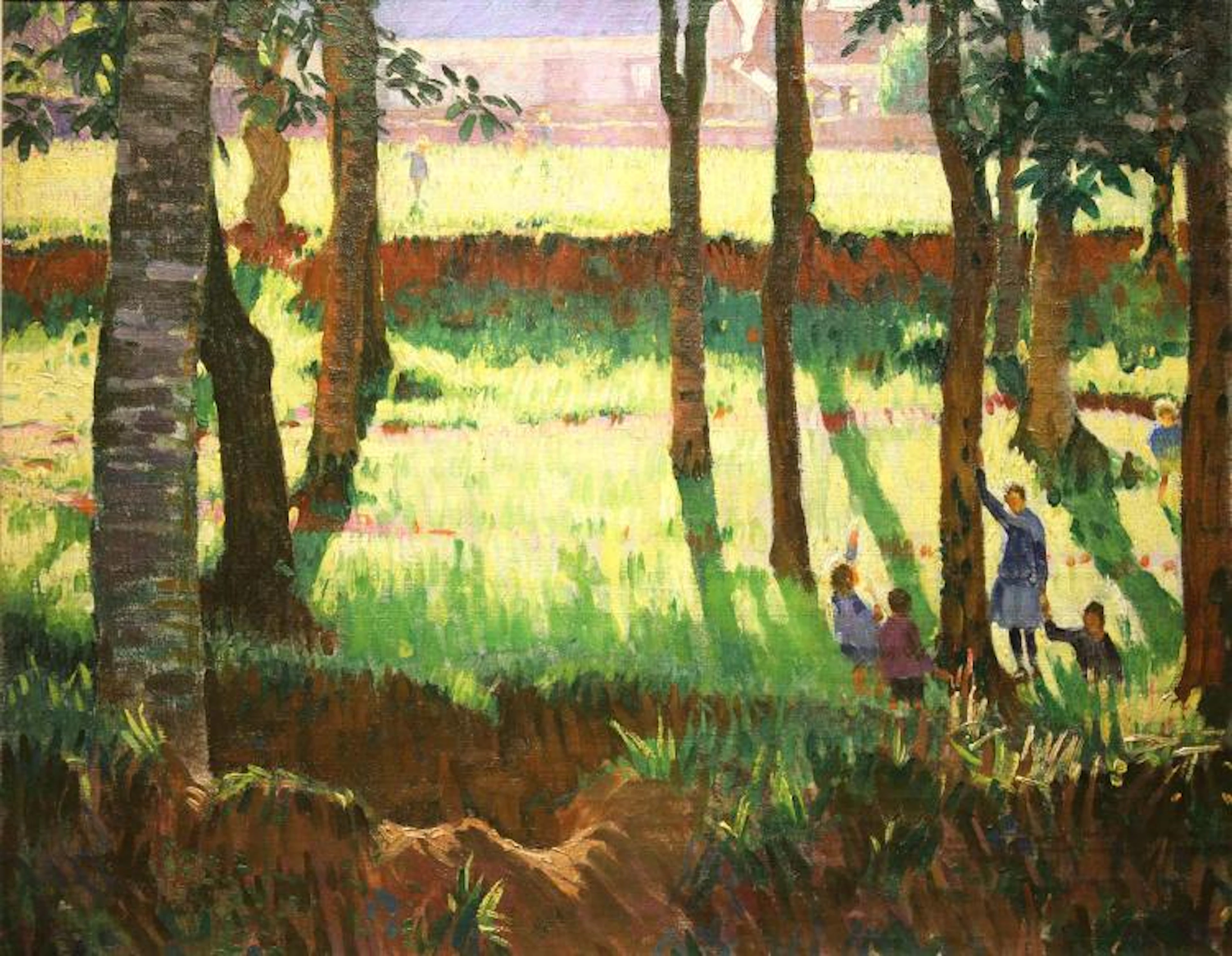 William John Leech RHA ROI (1881-1968) LES ENFANTS ET LES OMBRES Oil on canvas