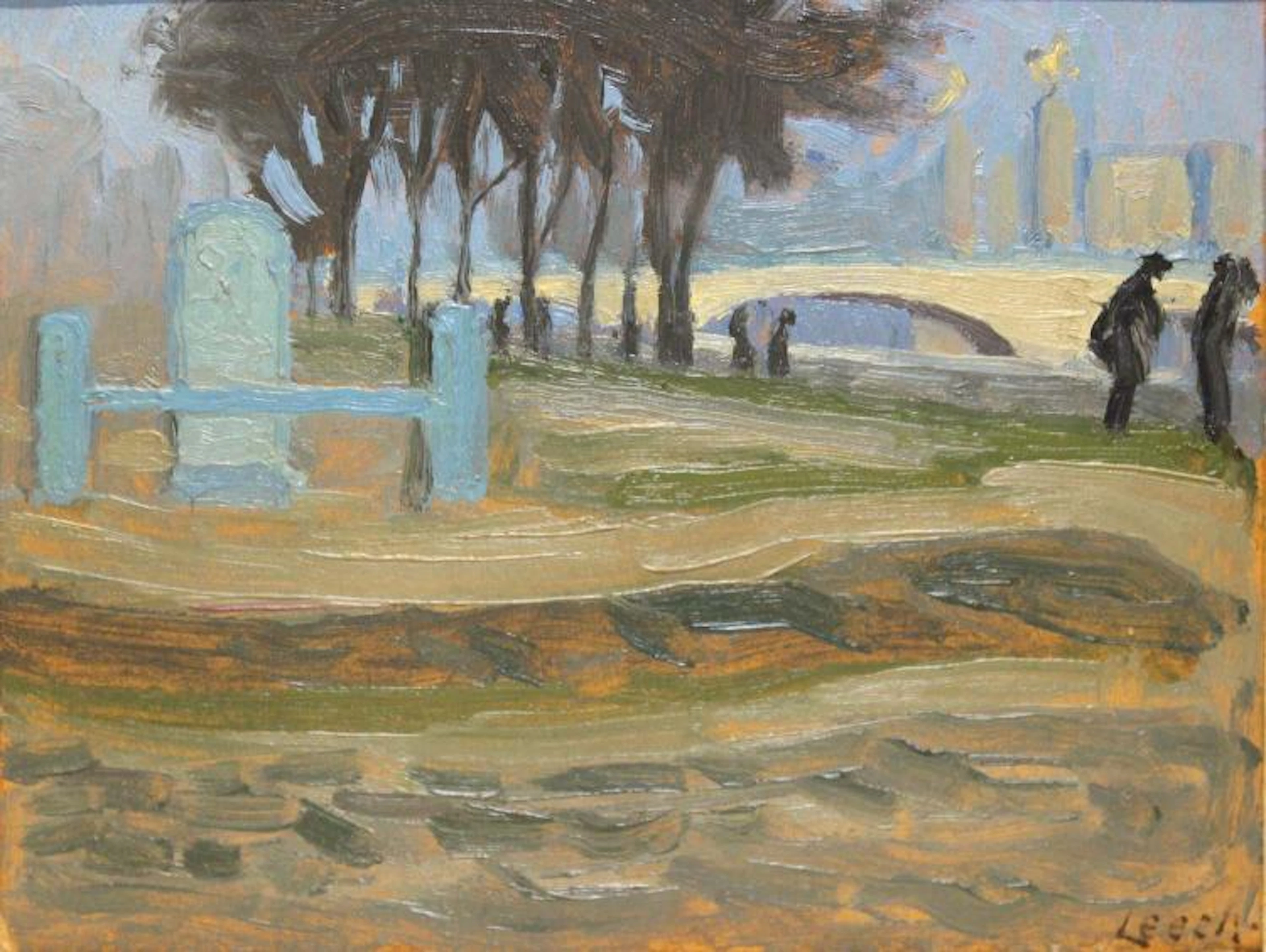 William John Leech RHA ROI 1881-1968 ON THE SEINE