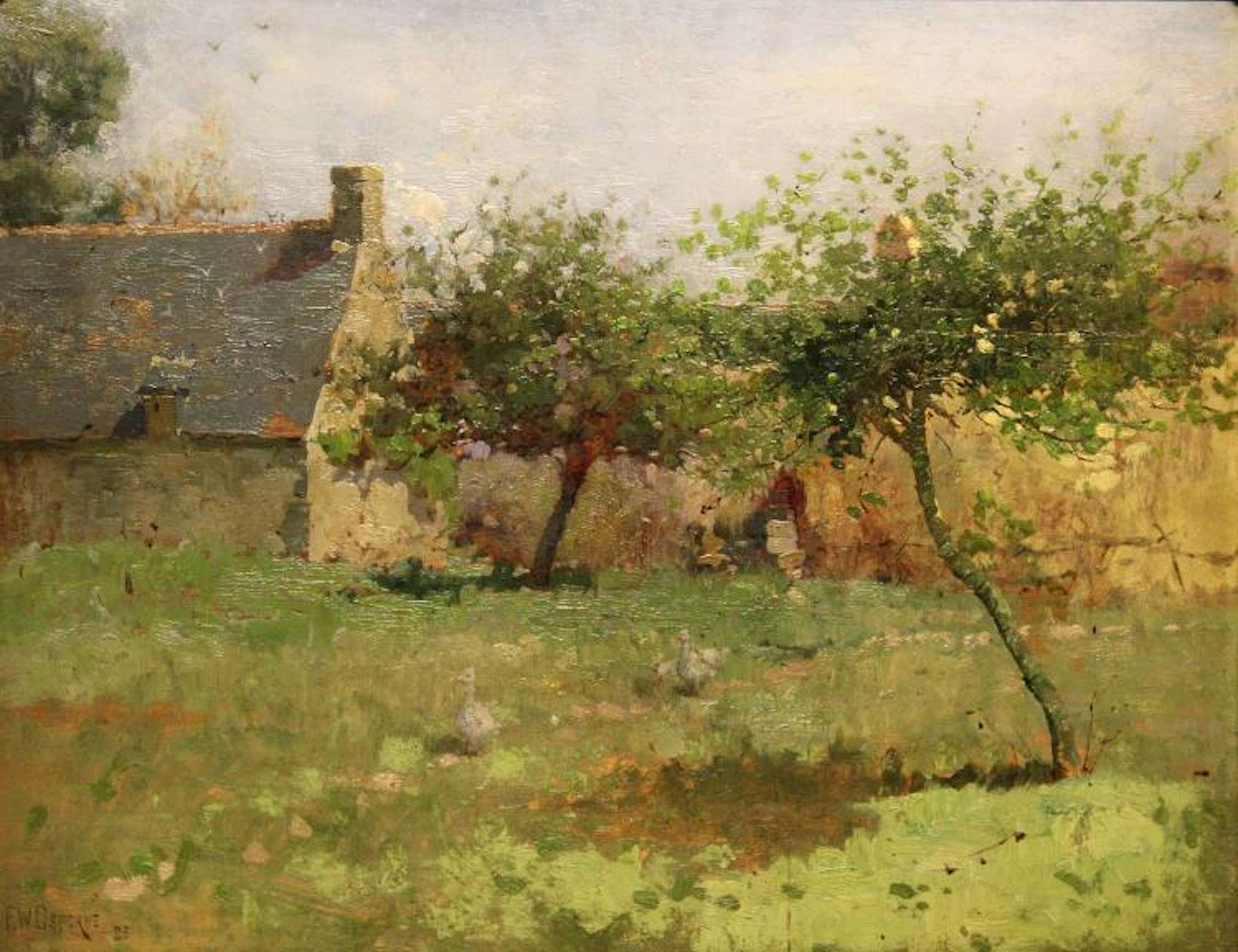 Walter Frederick Osborne 1859-1903 A SUNNY MORNING IN THE FIELDS