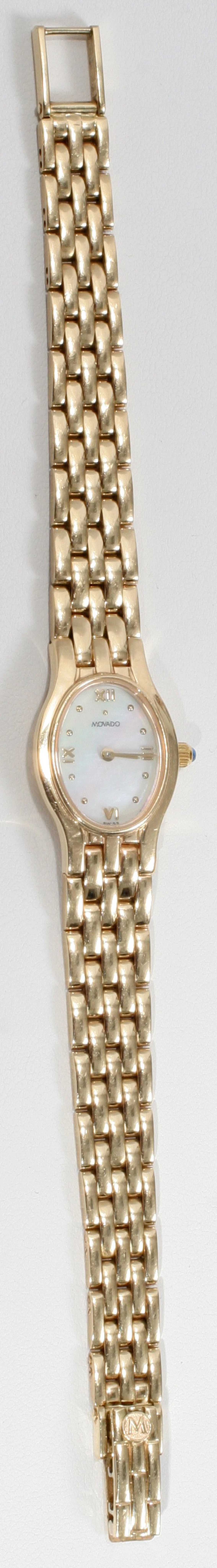120016: MOVADO SWISS LADIES 14K WRIST WATCH & BAND