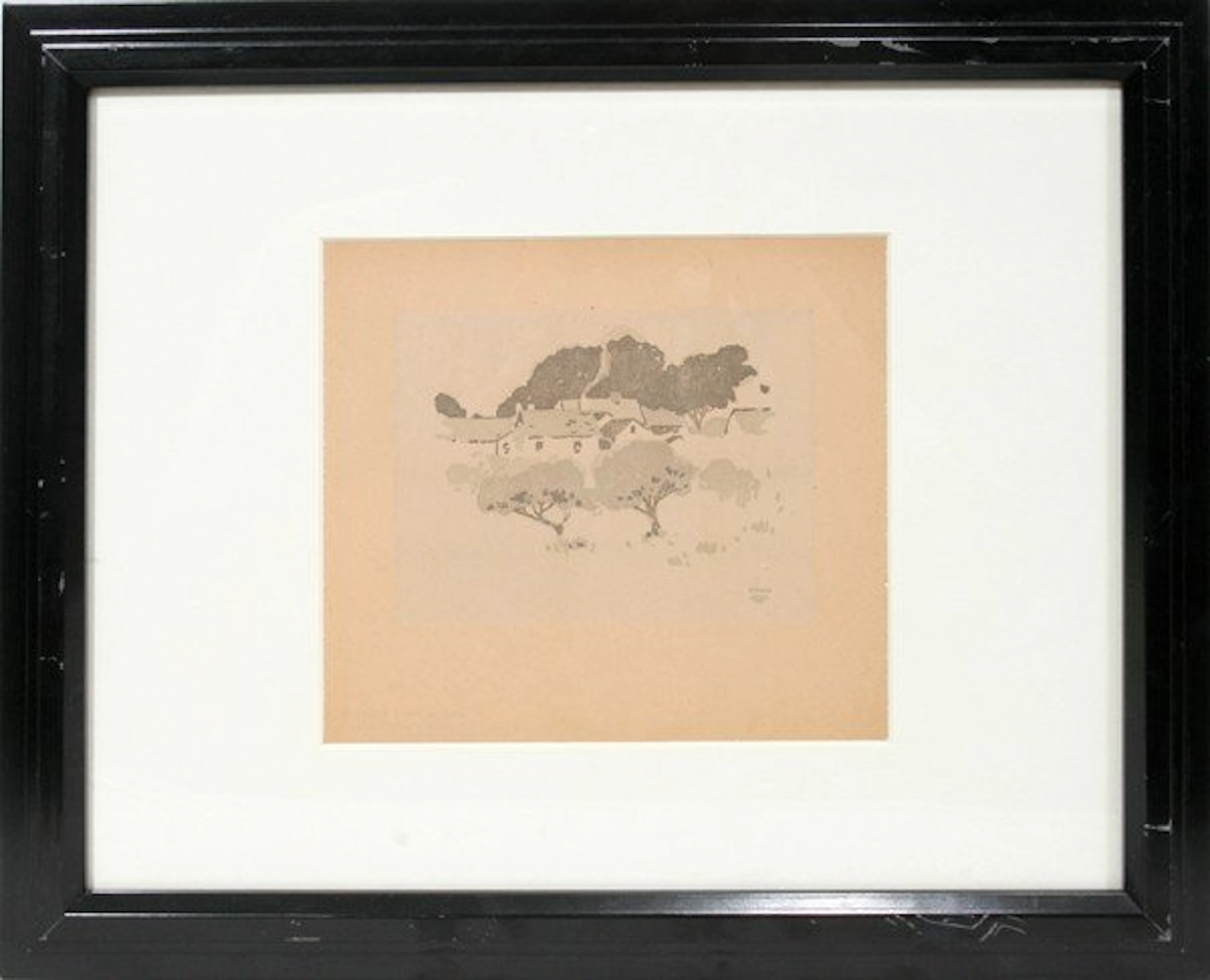 082219: ARTHUR WESLEY DOW, COLOR RELIEF PRINT, 1901