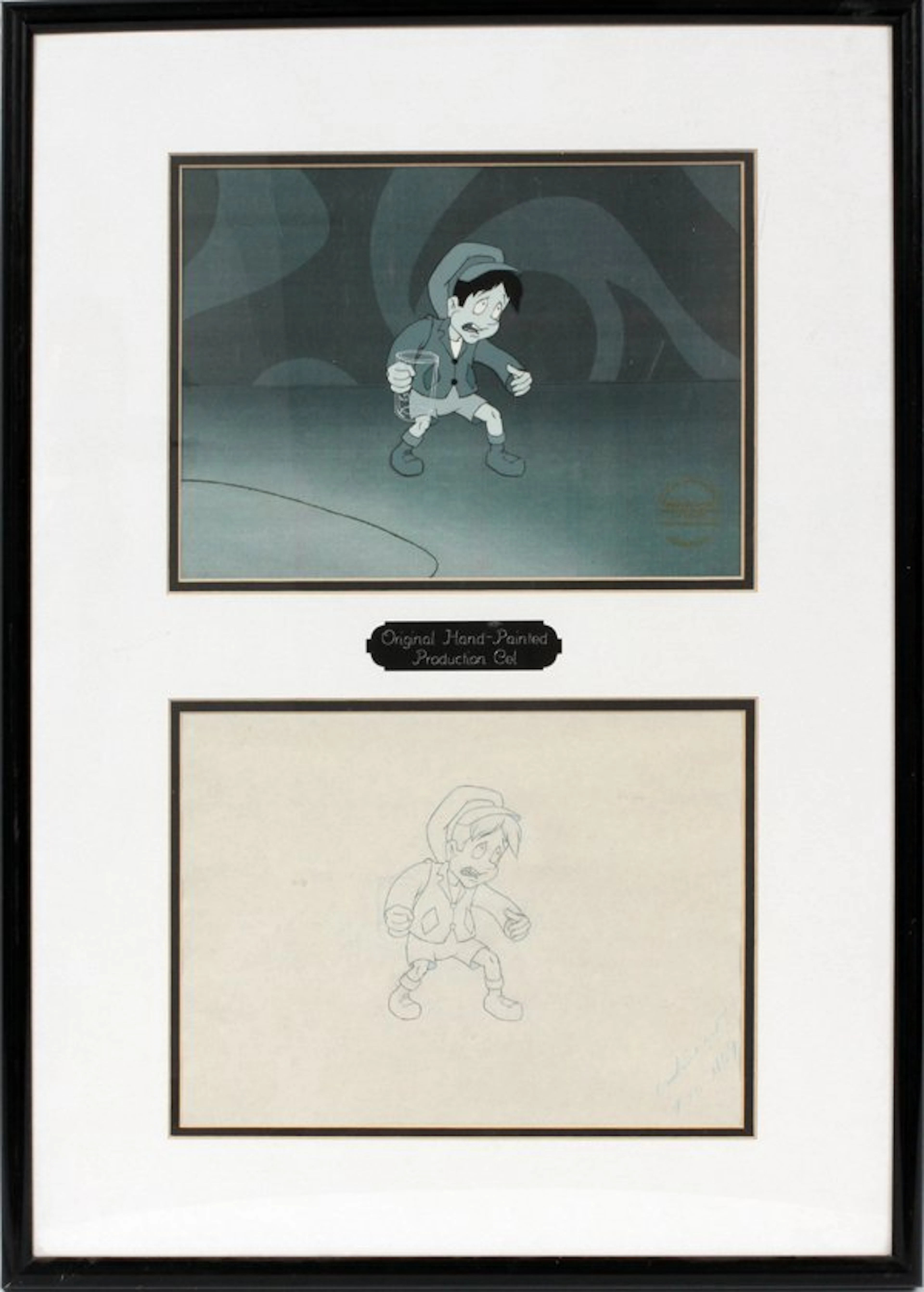 ANIMATION CELL PINOCCHIO & EMPEROR OF NIGHT 1987