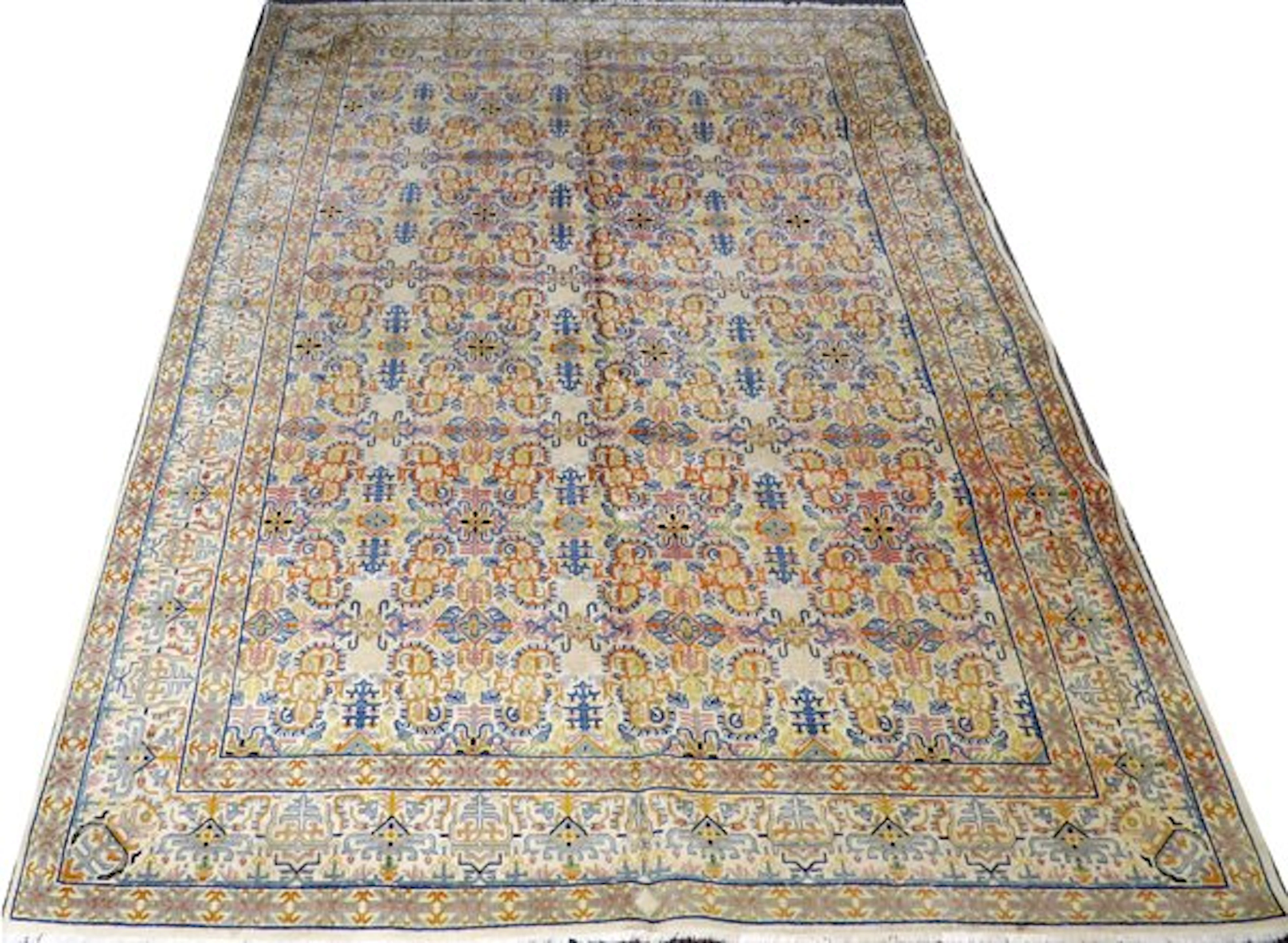 KASHAN PERSIAN RUG C. 1980