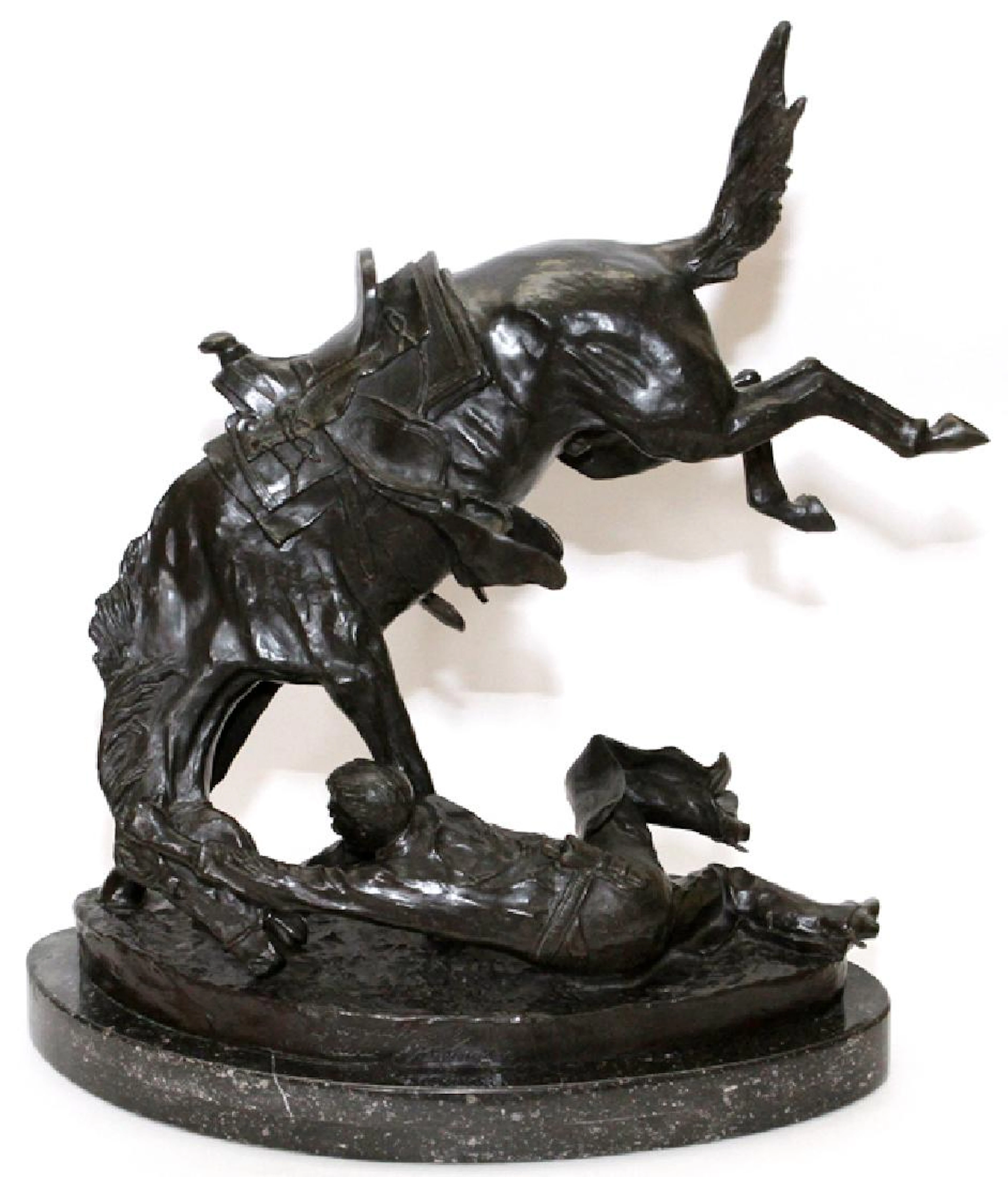 AFTER FREDERIC REMINGTON BRONZE SCULPTURE