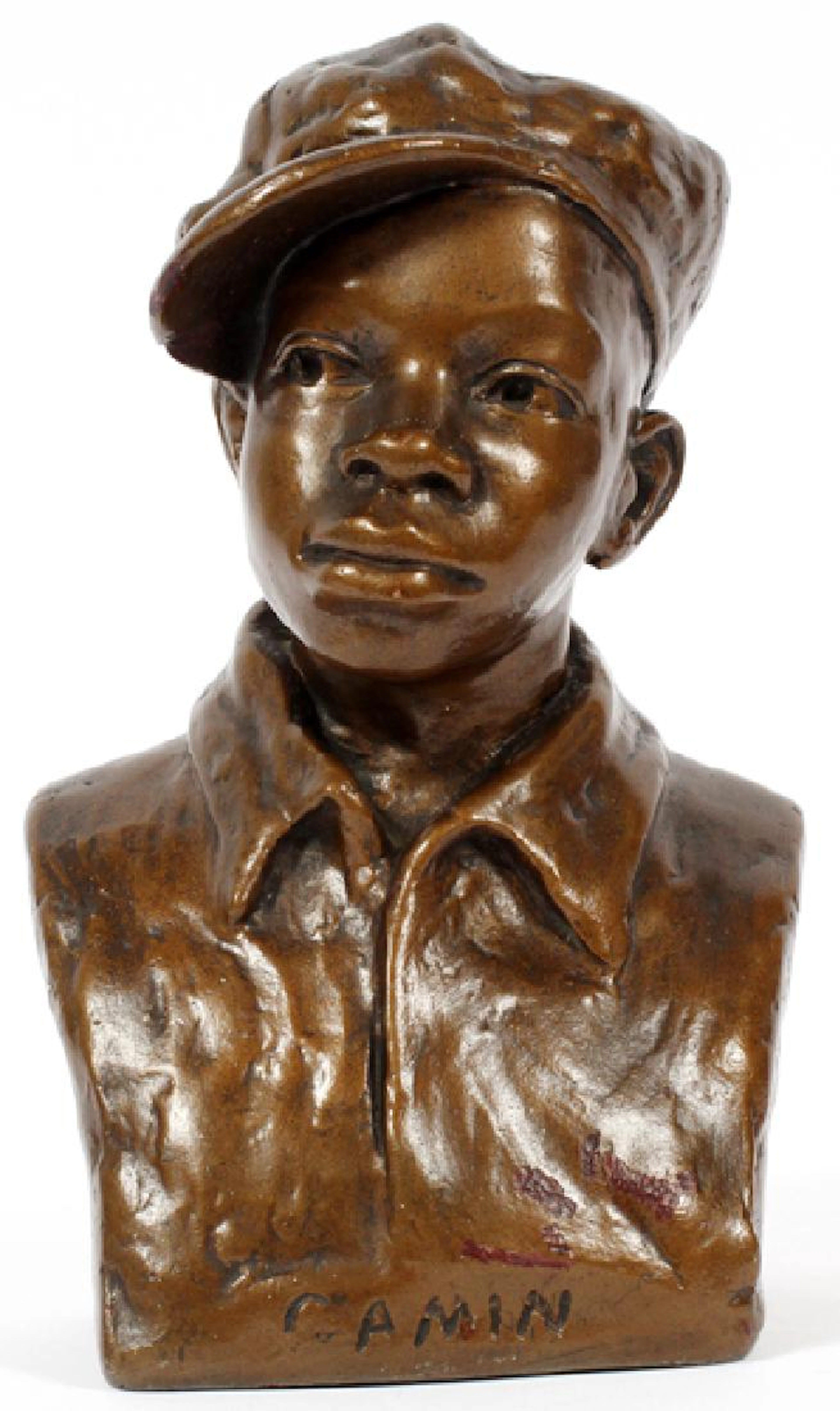AUGUSTA CHRISTINE FELLS SAVAGE PLASTER SCULPTURE