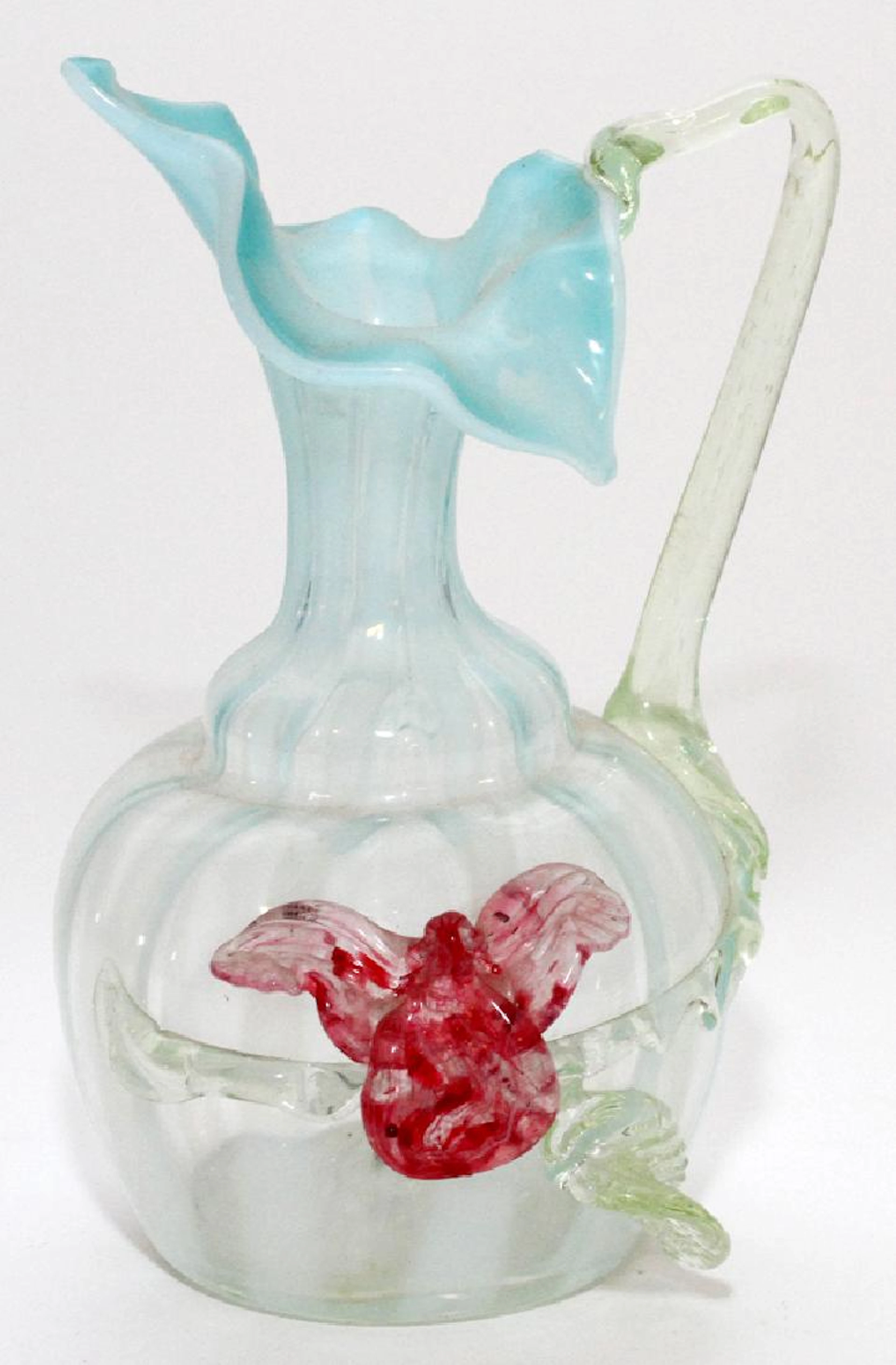 Poss. stevens & williams victorian art glass ewer