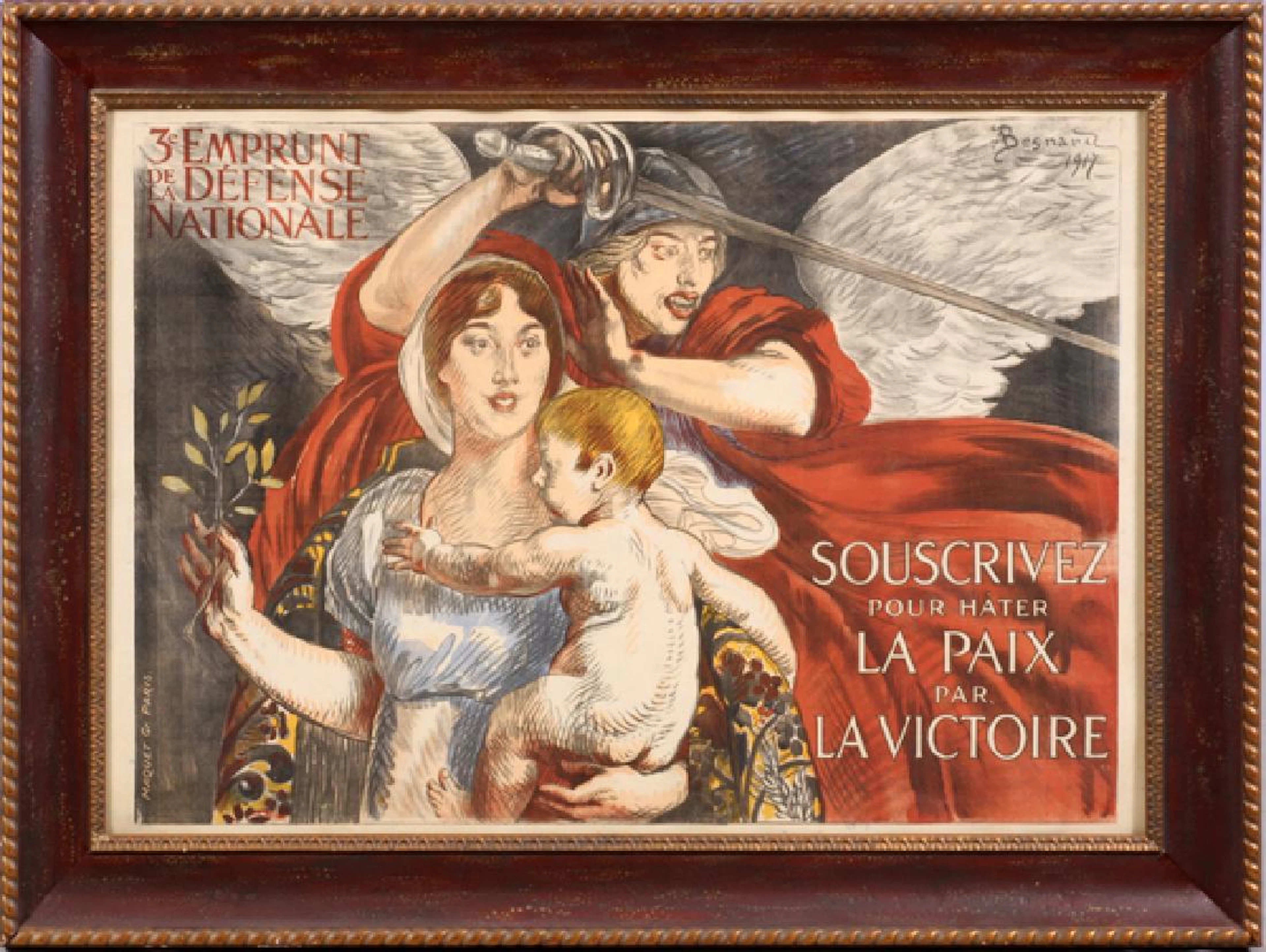 Paul-albert besnard french war poster, c. 1917